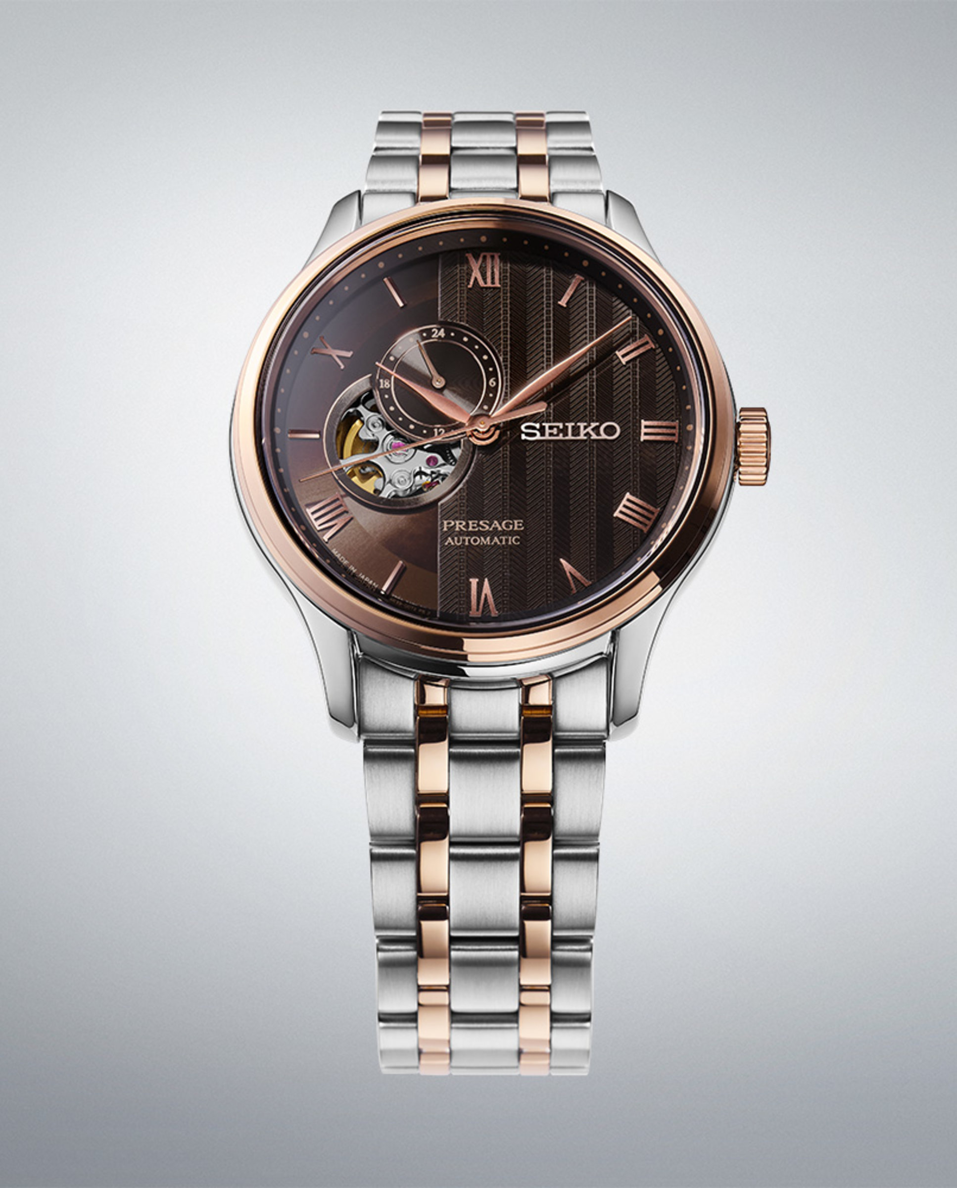 Reloj de hombre presage ssa466j1 automático de acero y correa plateada - Seiko - Plata Plata-4