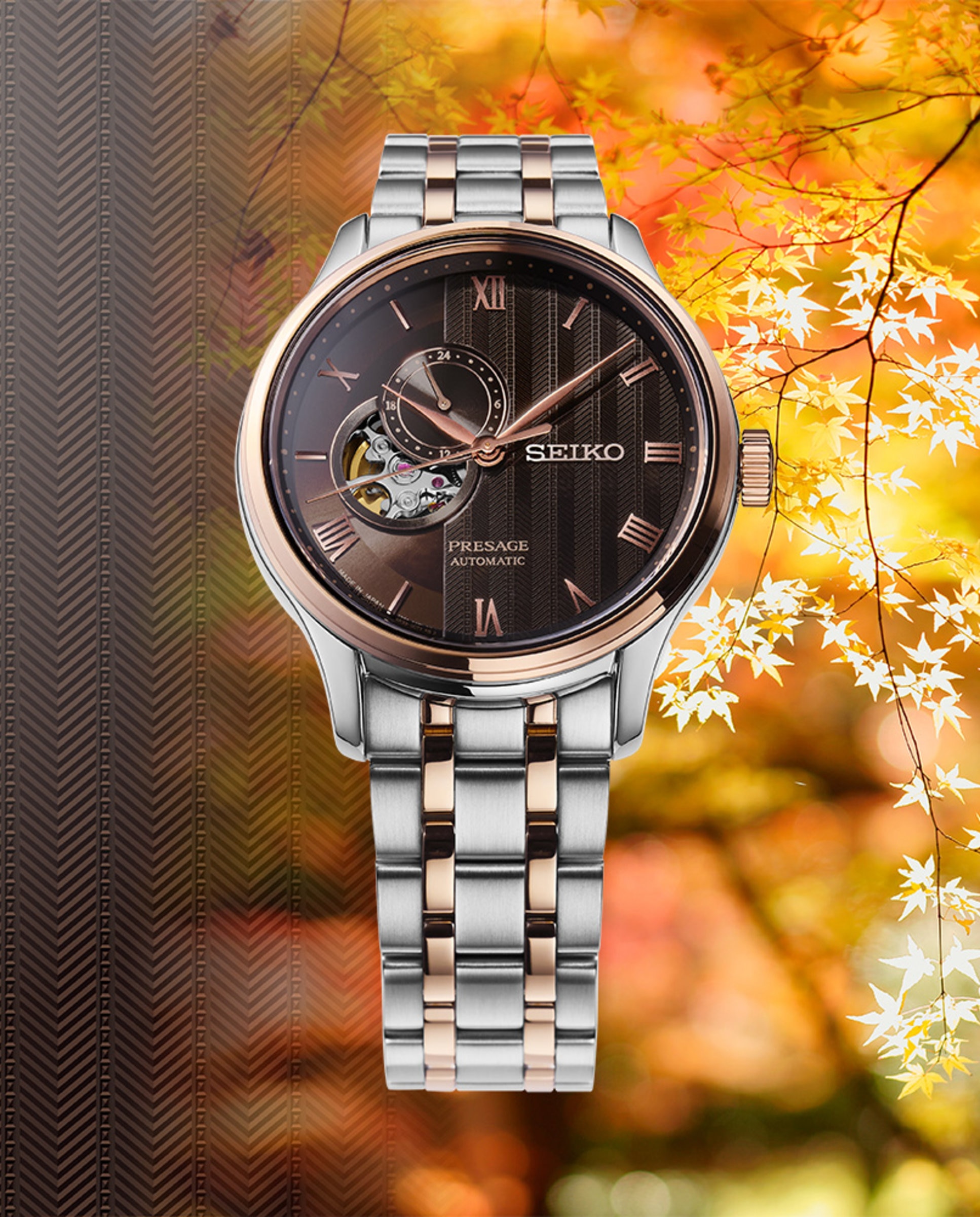 Reloj de hombre presage ssa466j1 automático de acero y correa plateada - Seiko - Plata Plata-5