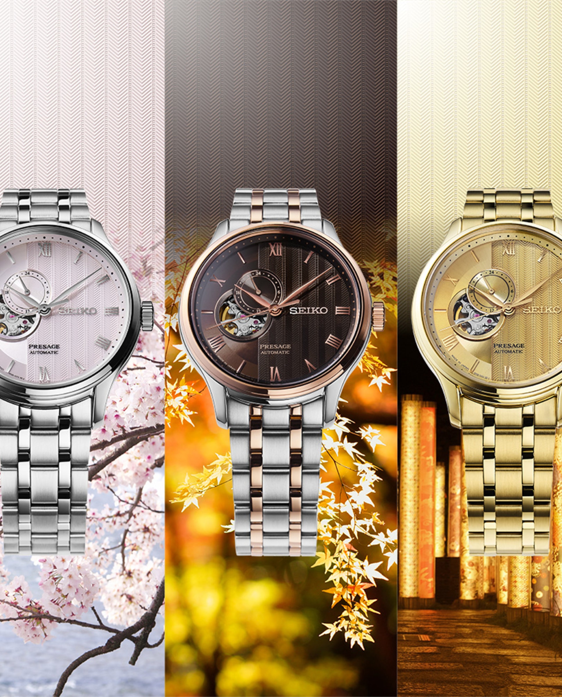 Reloj de hombre presage ssa466j1 automático de acero y correa plateada - Seiko - Plata Plata-6