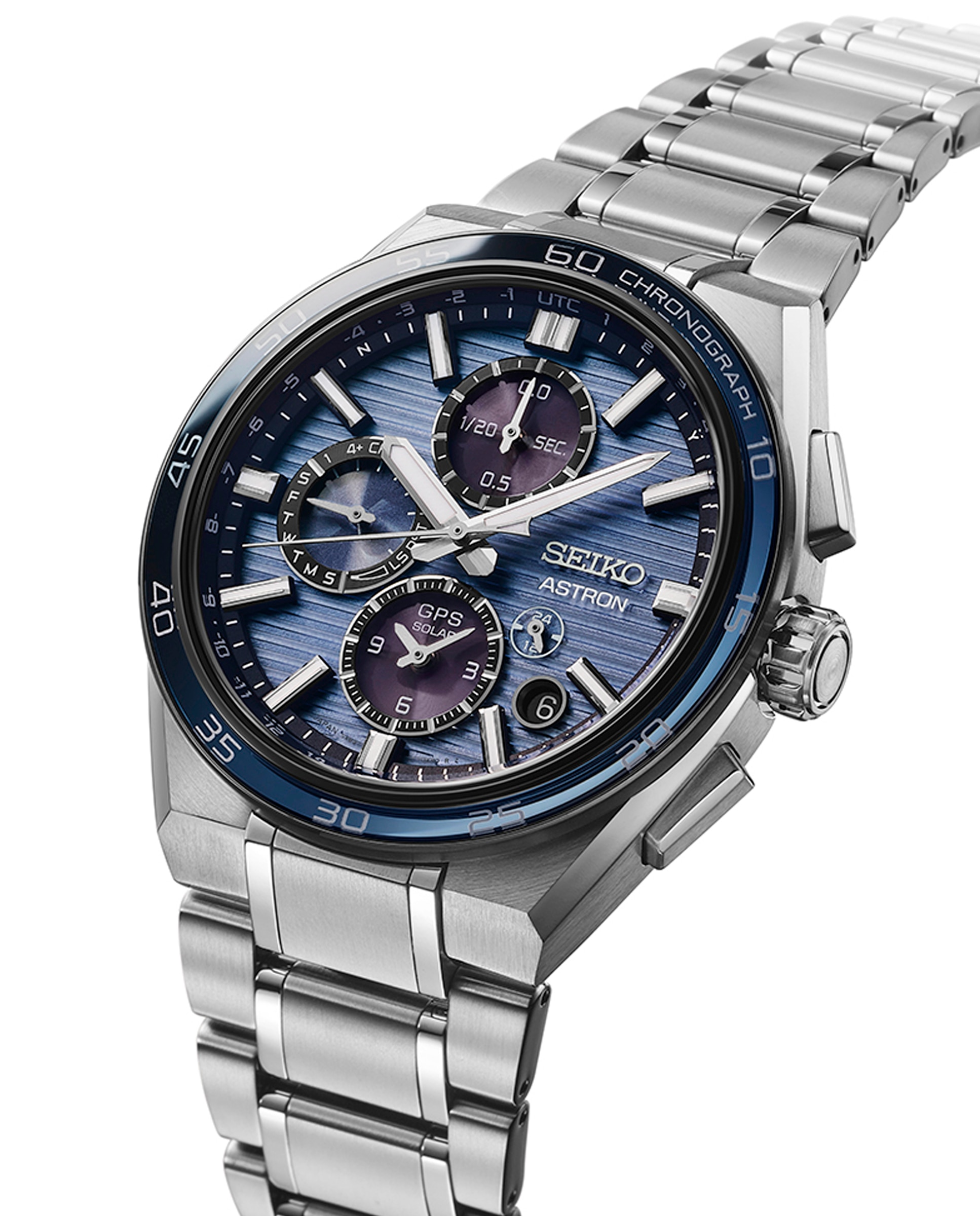 Reloj de hombre astron ssh175j1 de titanio y correa plateada - Seiko - Plata Plata-3