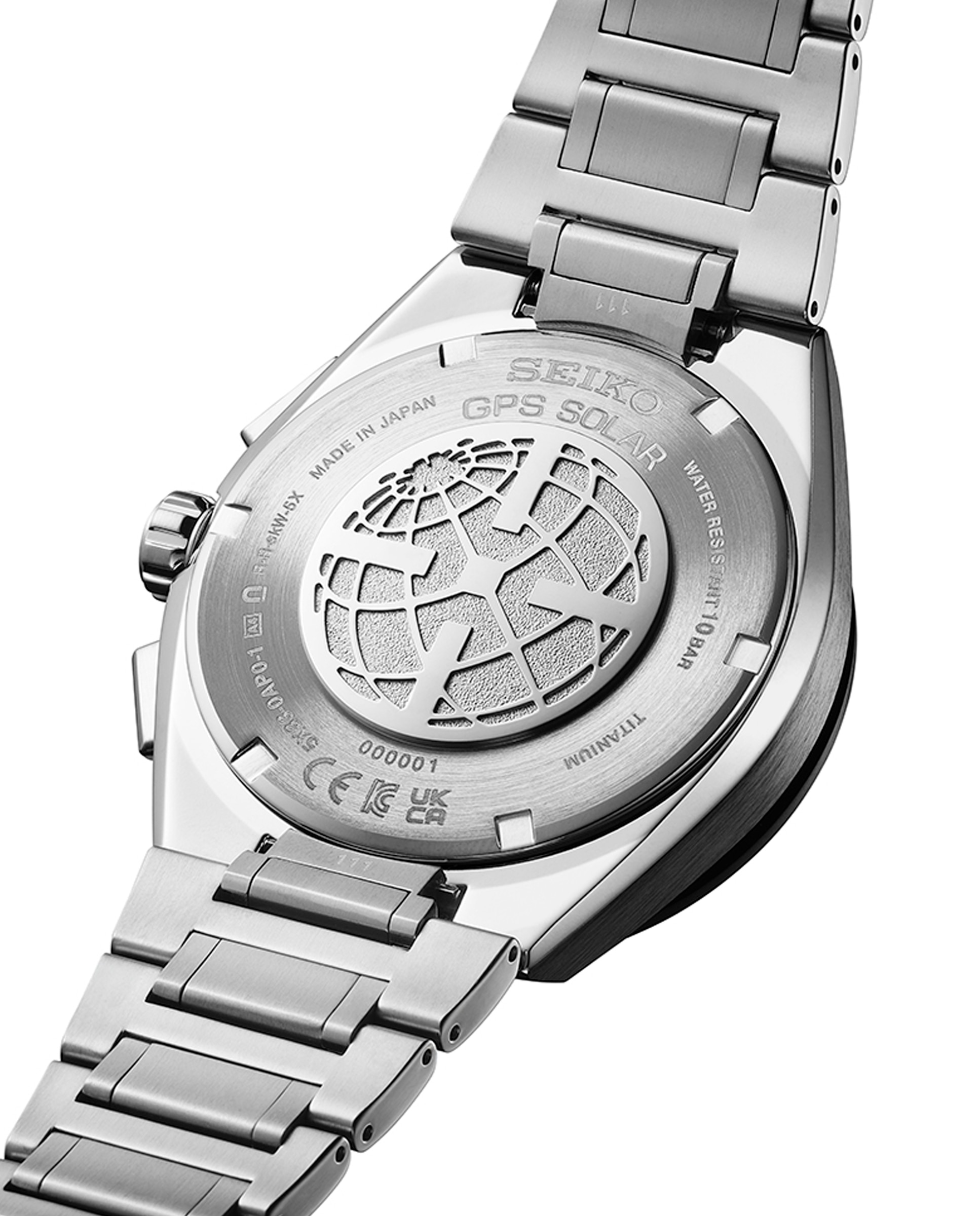 Reloj de hombre astron ssh175j1 de titanio y correa plateada - Seiko - Plata Plata-5