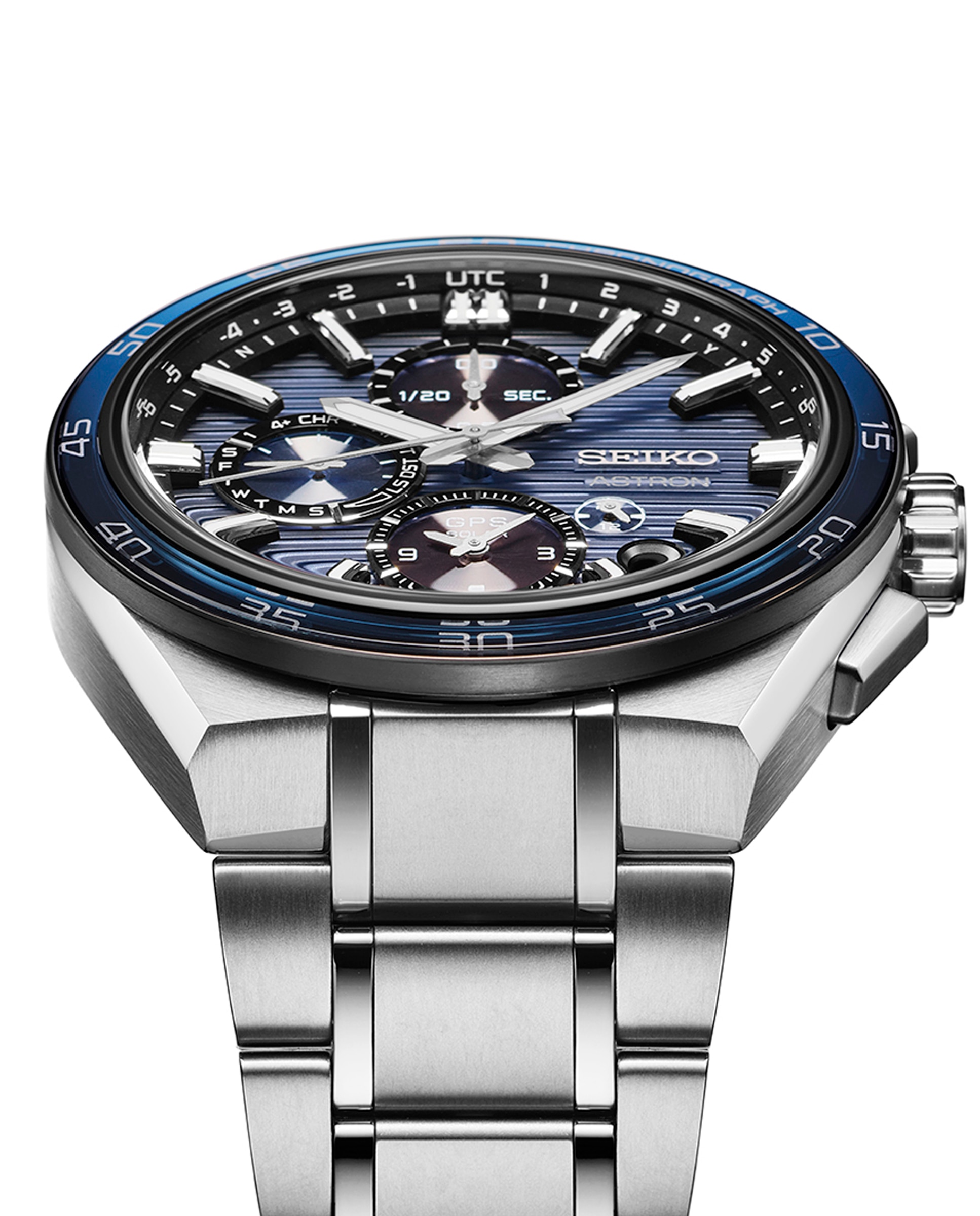 Reloj de hombre astron ssh175j1 de titanio y correa plateada - Seiko - Plata Plata-6