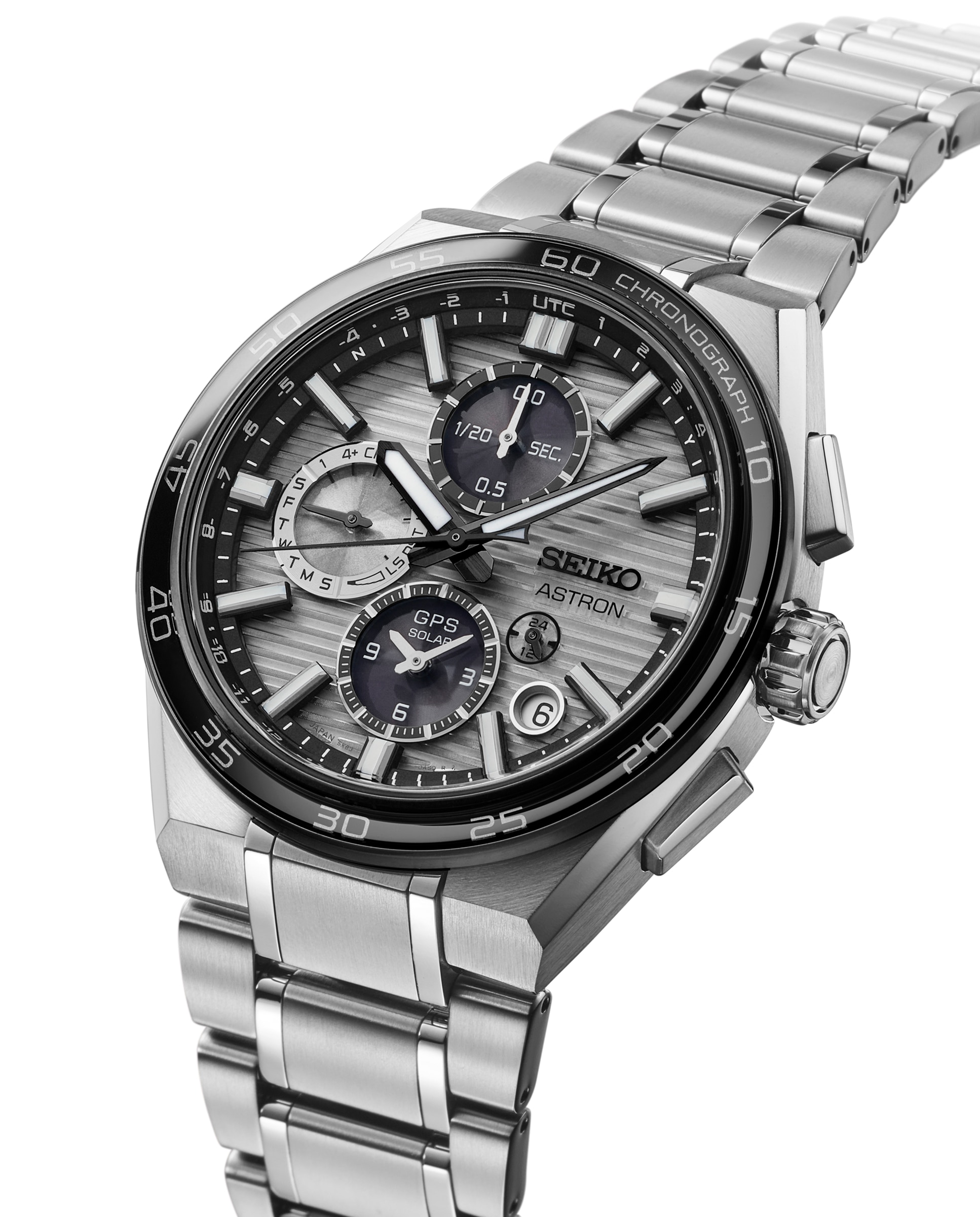 Reloj de hombre astron ssh177j1 de titanio y correa plateada - Seiko - Plata Plata-3