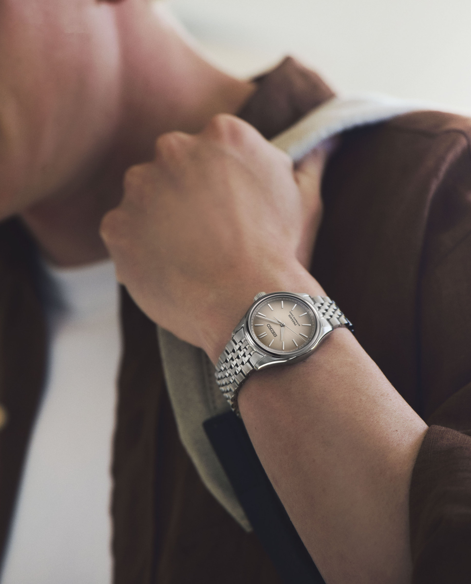 Reloj unisex presage spb523j1 automático de acero y correa plateada - Seiko - Plata Plata-6