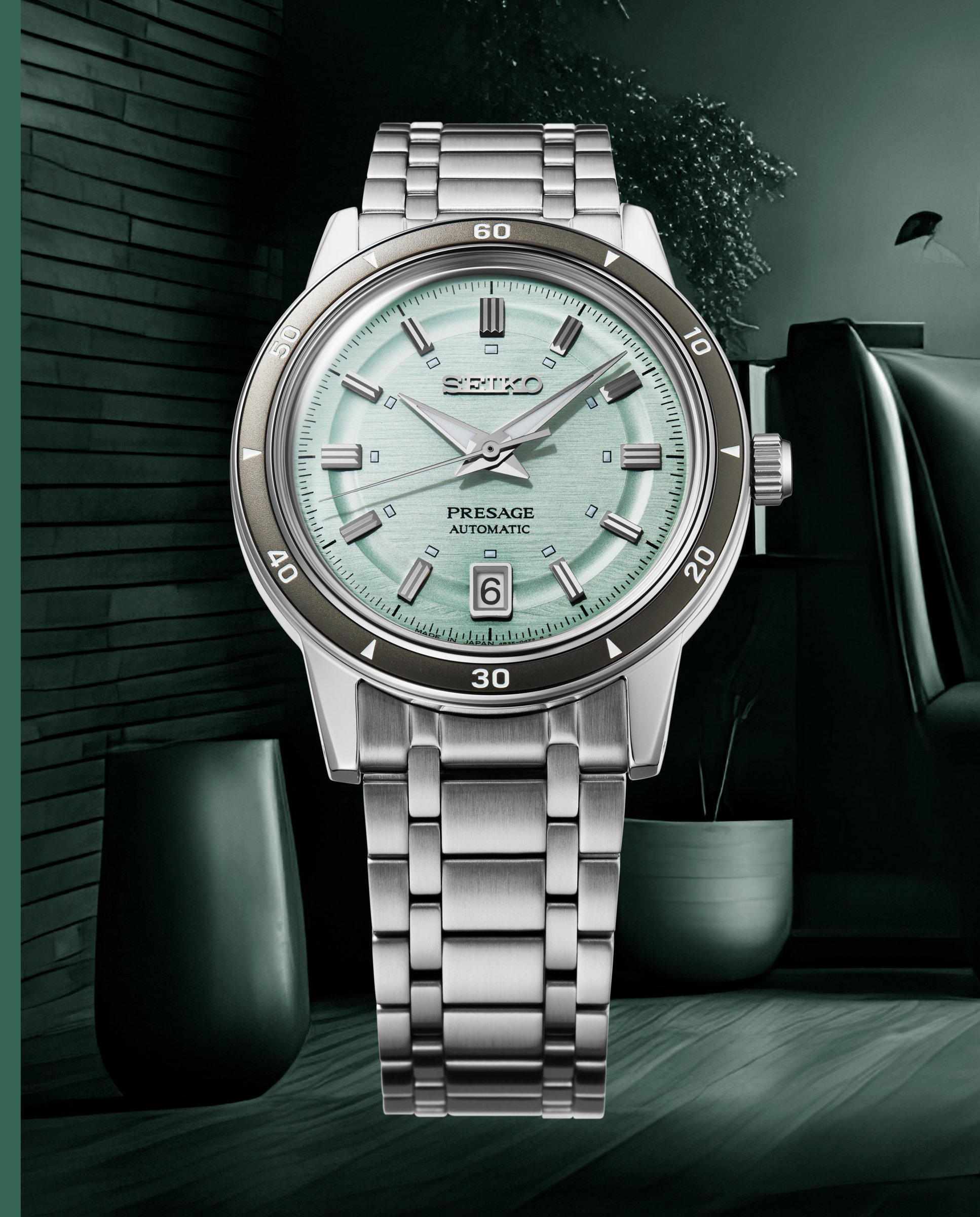 Imagen 4 de Reloj de hombre presage srpl71j1 automático de acero y correa plateada - Seiko - Plata Plata