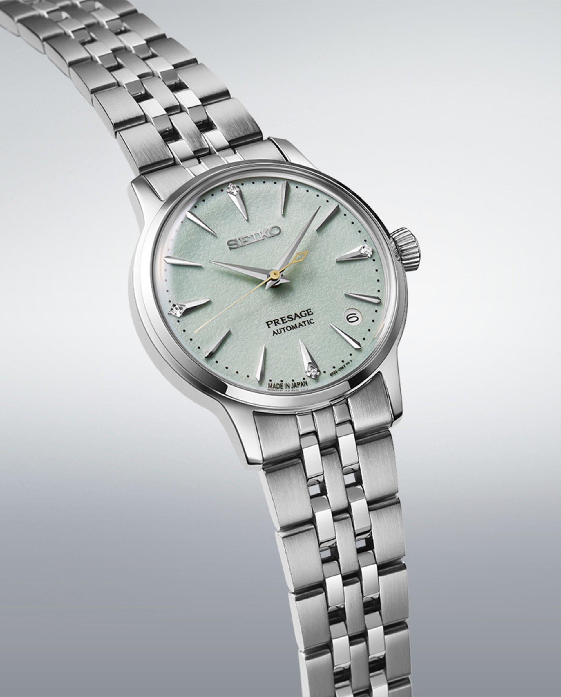 Reloj de mujer presage srpl63j1 automático de acero y correa plateada - Seiko - Plata Plata-3