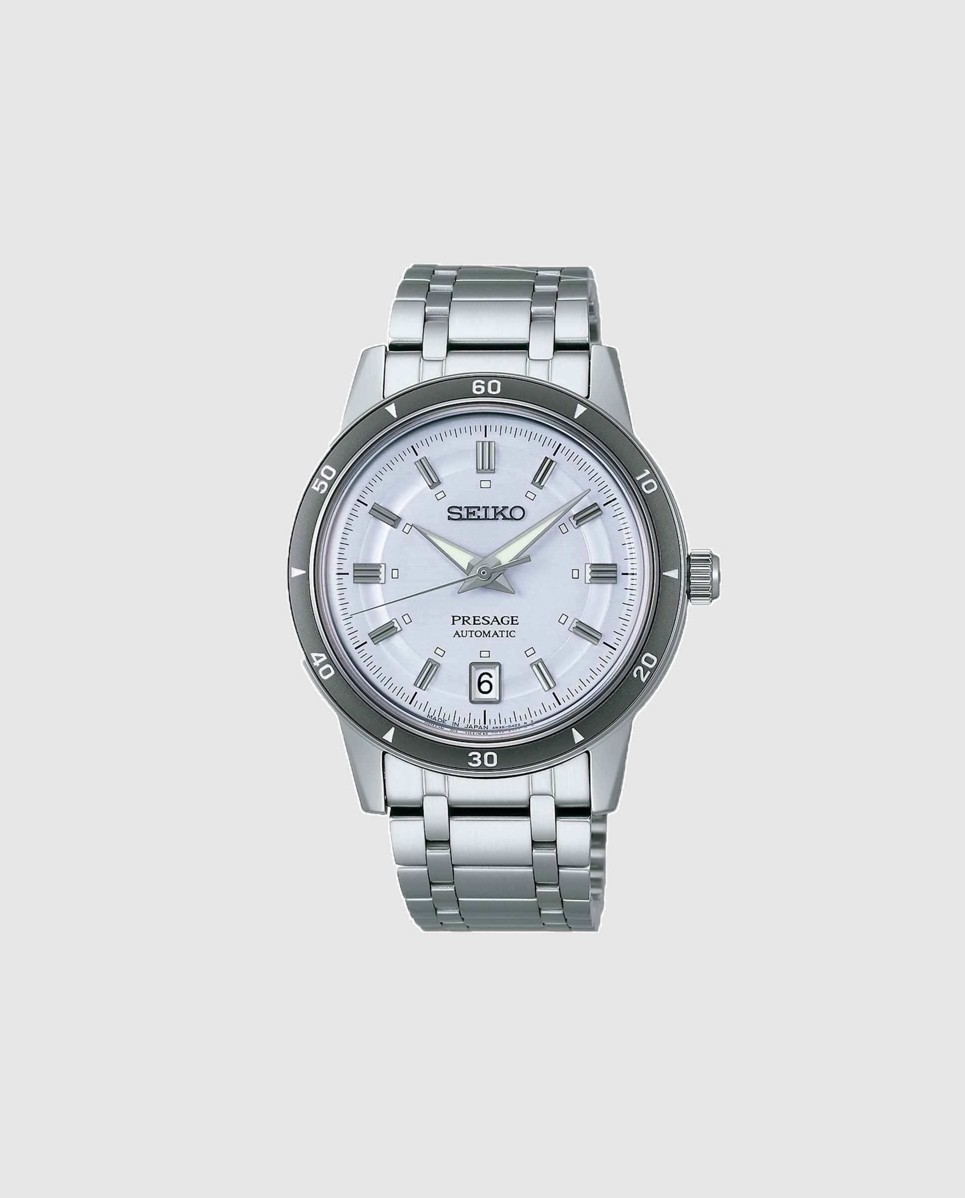 Imagen 1 de Reloj de hombre presage srpl73j1 automático de acero y correa plateada Plata