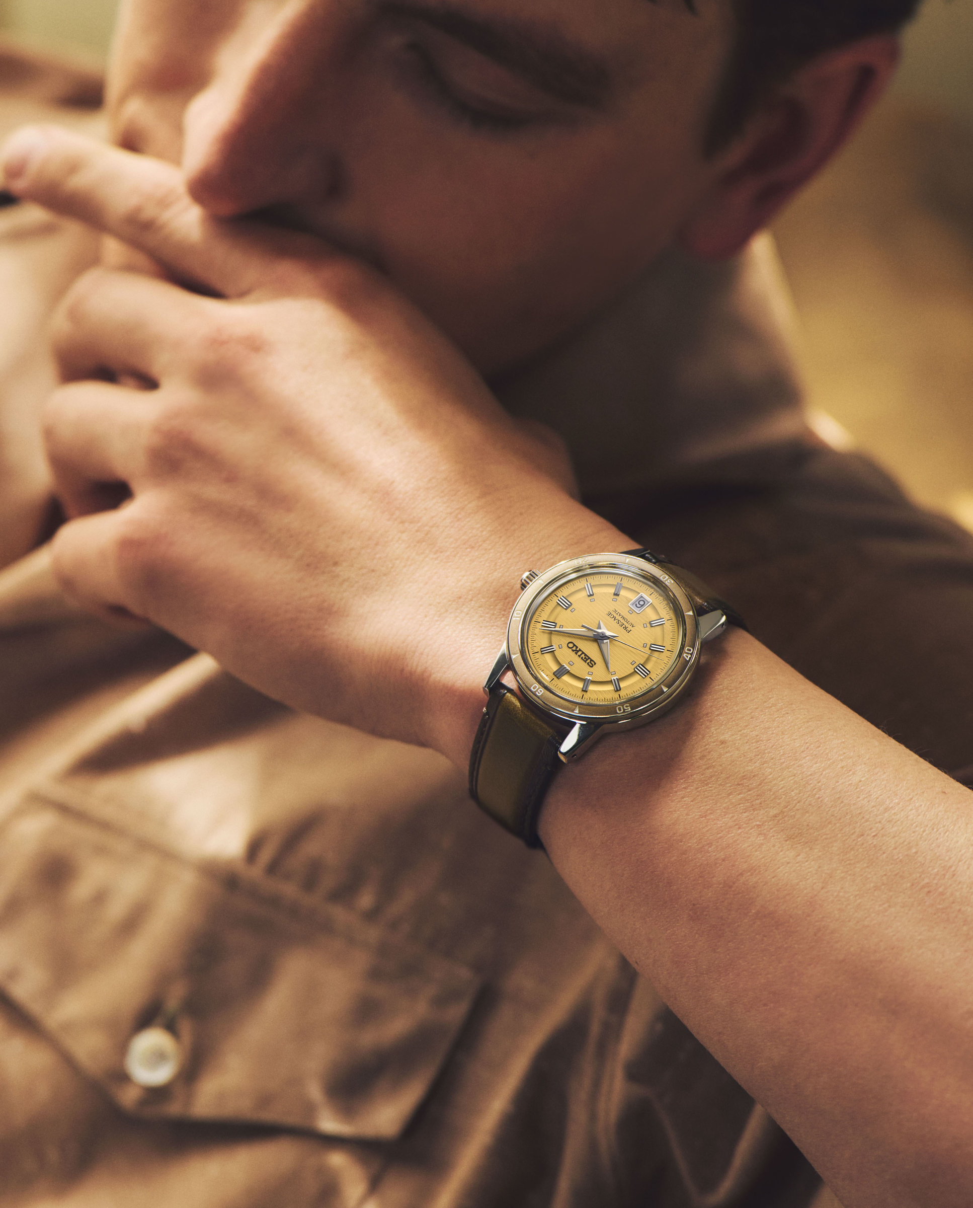 Reloj de hombre presage srpl75j1 automático de piel y correa - Seiko - Marrón Marrón-5