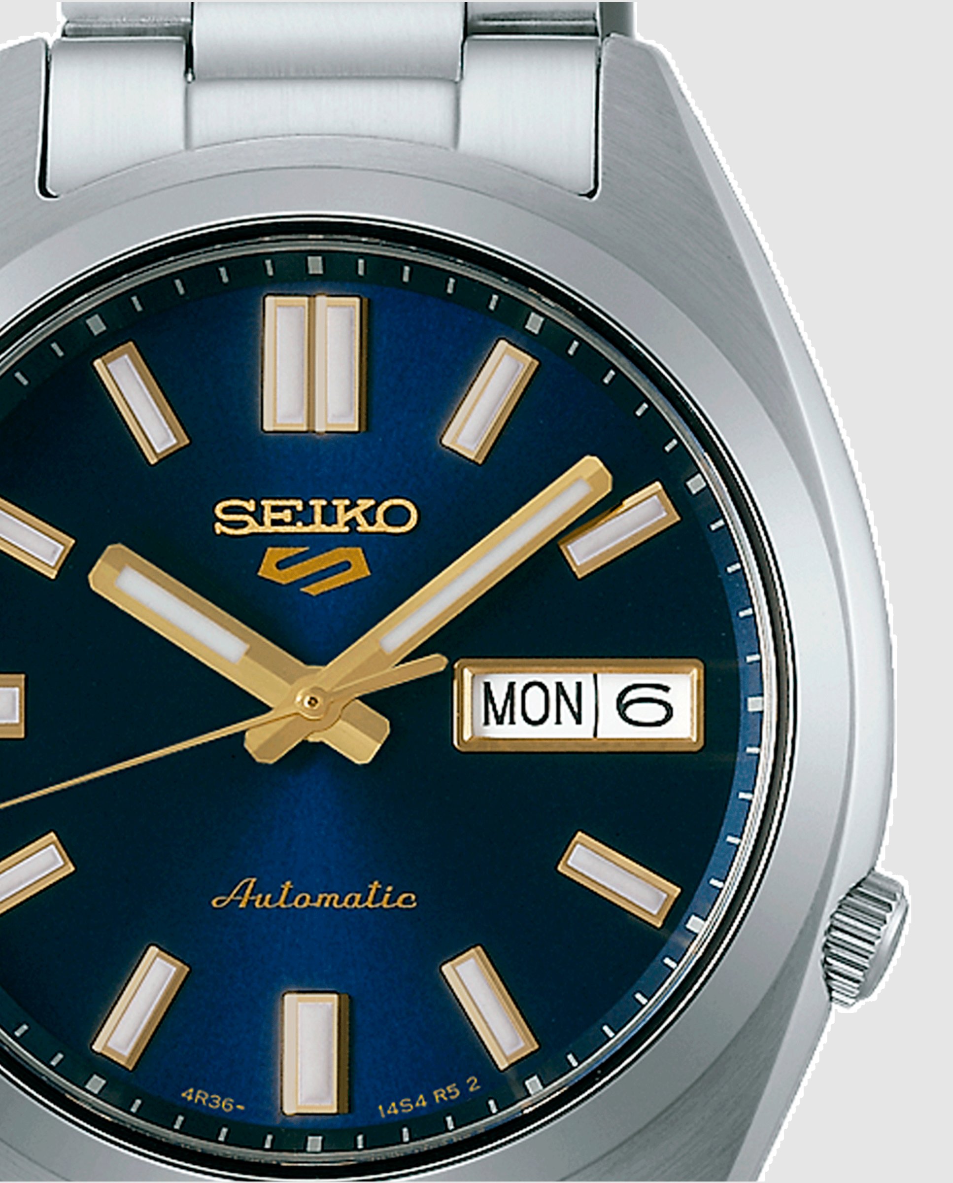 Reloj de hombre 5 sports srpl55k1 automático de acero y correa plateada - Seiko - Plata Plata-2
