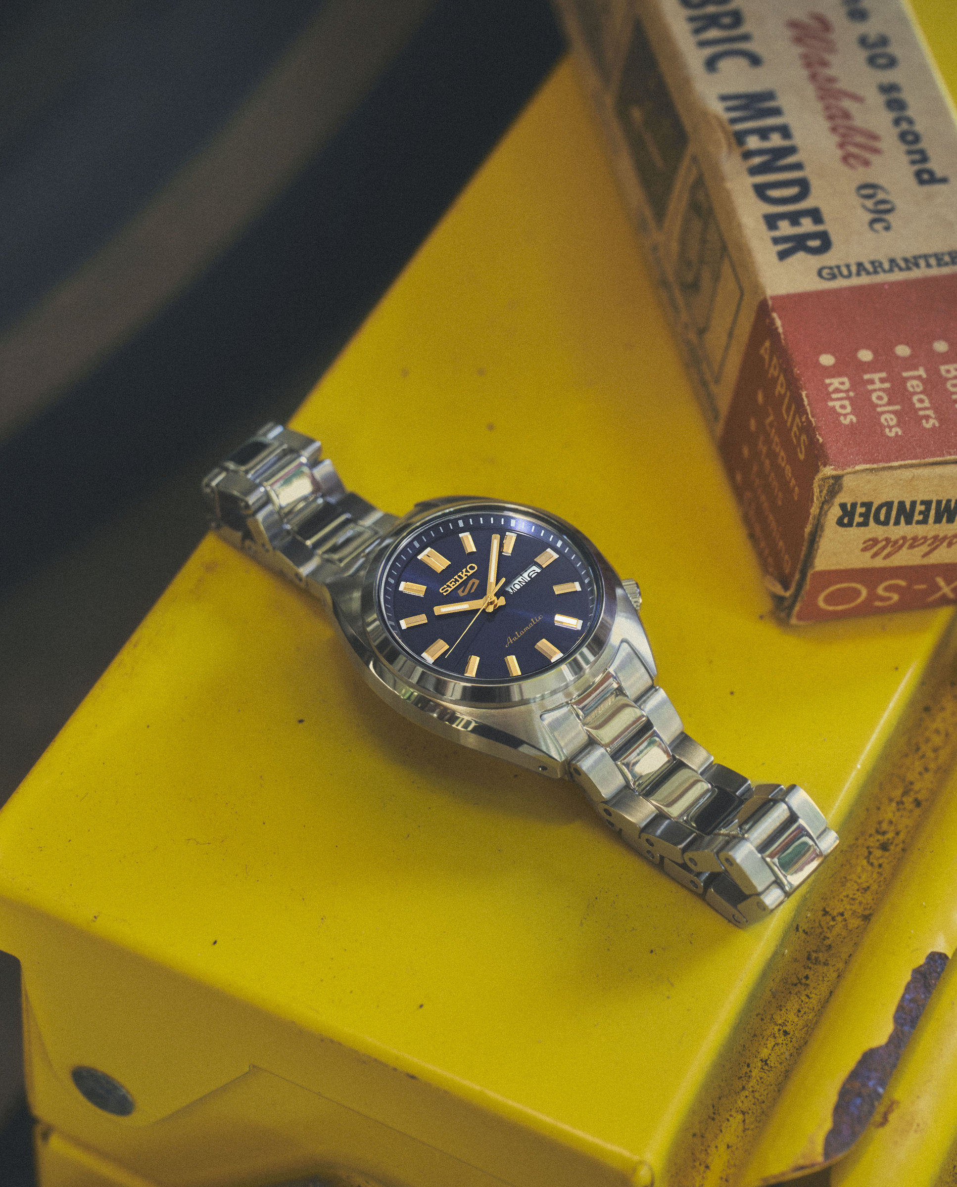 Reloj de hombre 5 sports srpl55k1 automático de acero y correa plateada - Seiko - Plata Plata-5