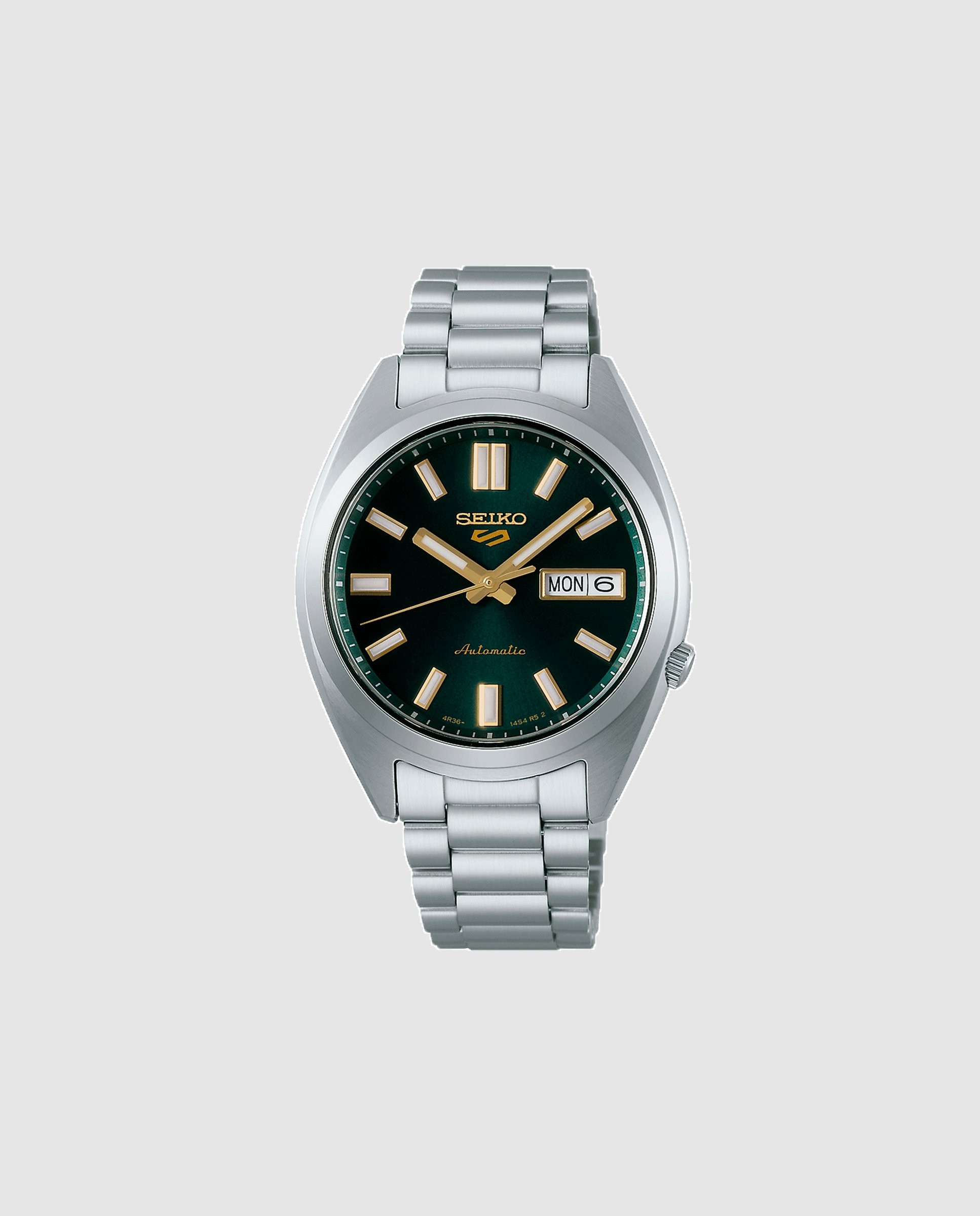 Imagen 0 de Reloj de hombre 5 sports srpl57k1 automático de acero y correa plateada Plata