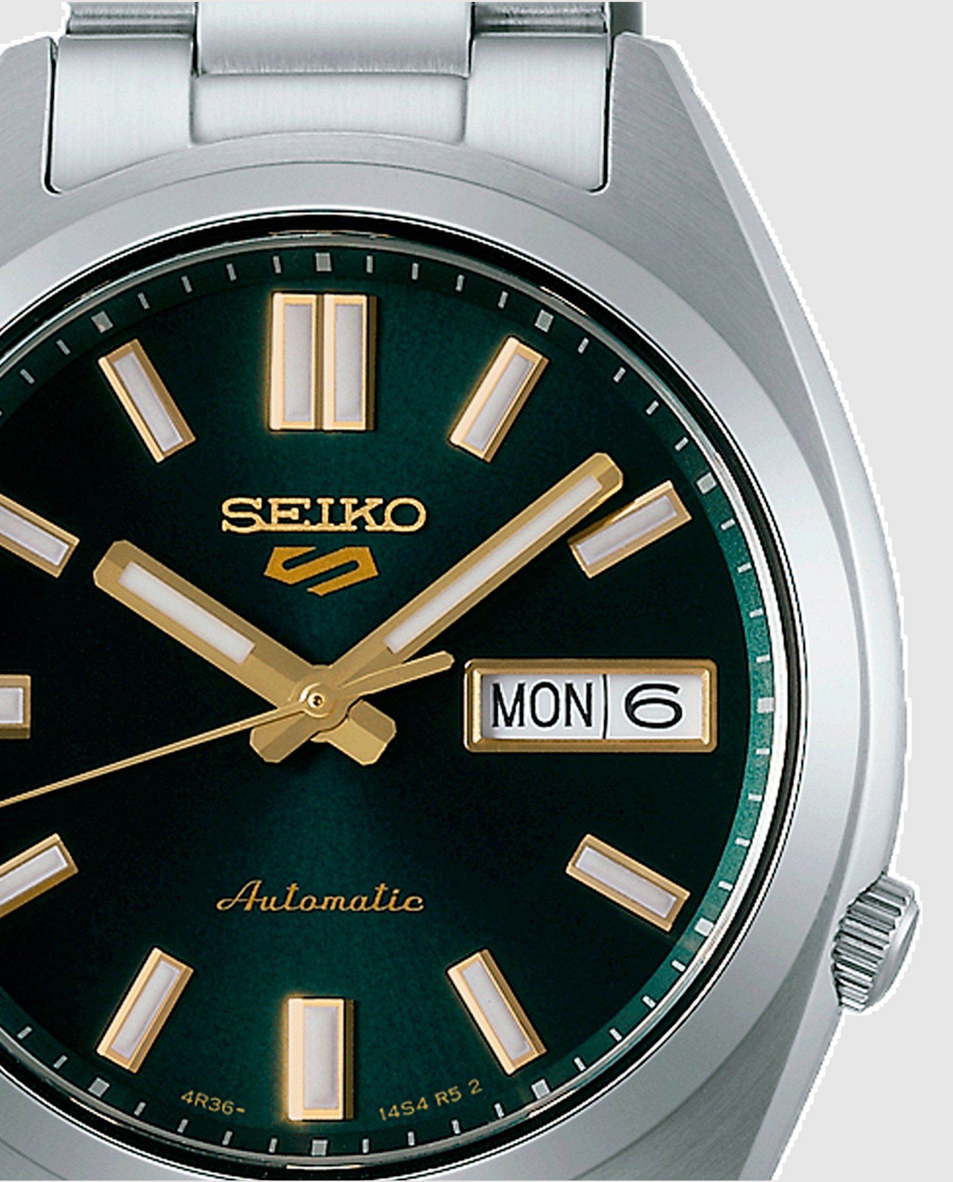 Reloj de hombre 5 sports srpl57k1 automático de acero y correa plateada - Seiko - Plata Plata-2