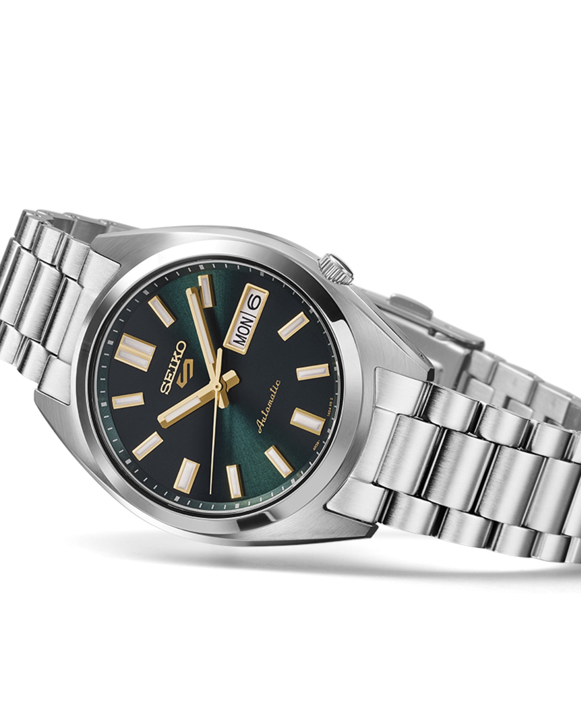 Reloj de hombre 5 sports srpl57k1 automático de acero y correa plateada - Seiko - Plata Plata-4
