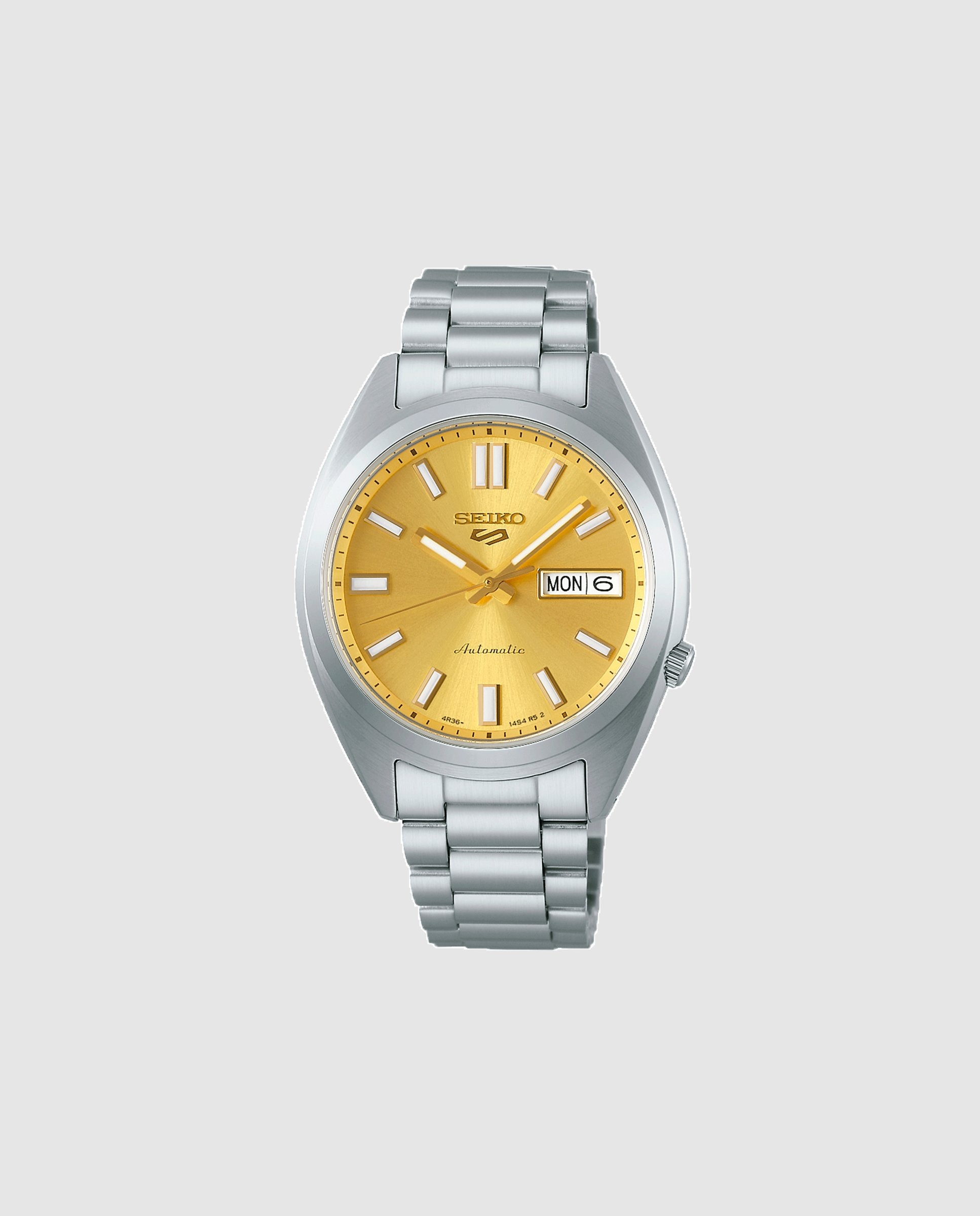 Imagen 0 de Reloj de hombre 5 sports srpl59k1 automático de acero y correa plateada Plata