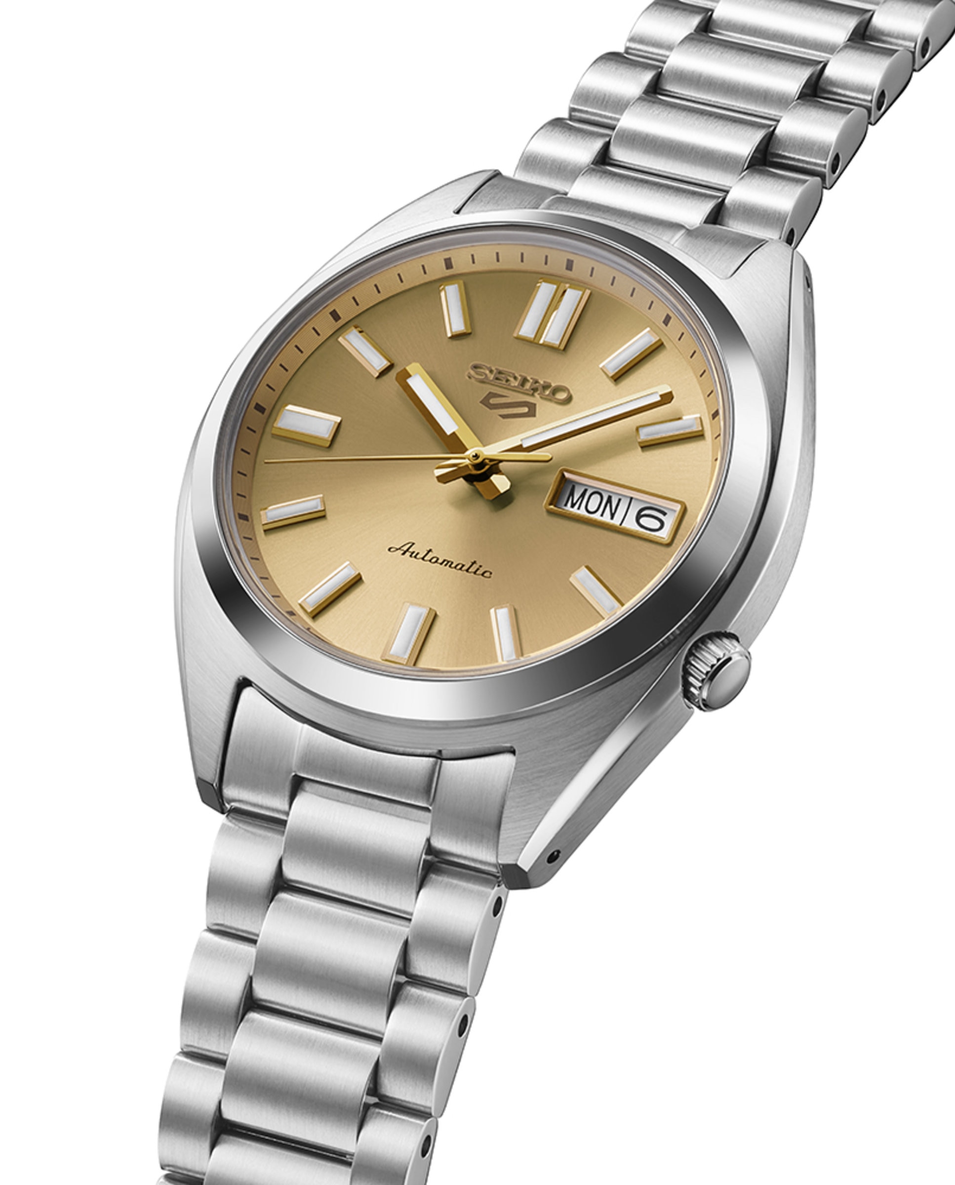 Reloj de hombre 5 sports srpl59k1 automático de acero y correa plateada - Seiko - Plata Plata-3