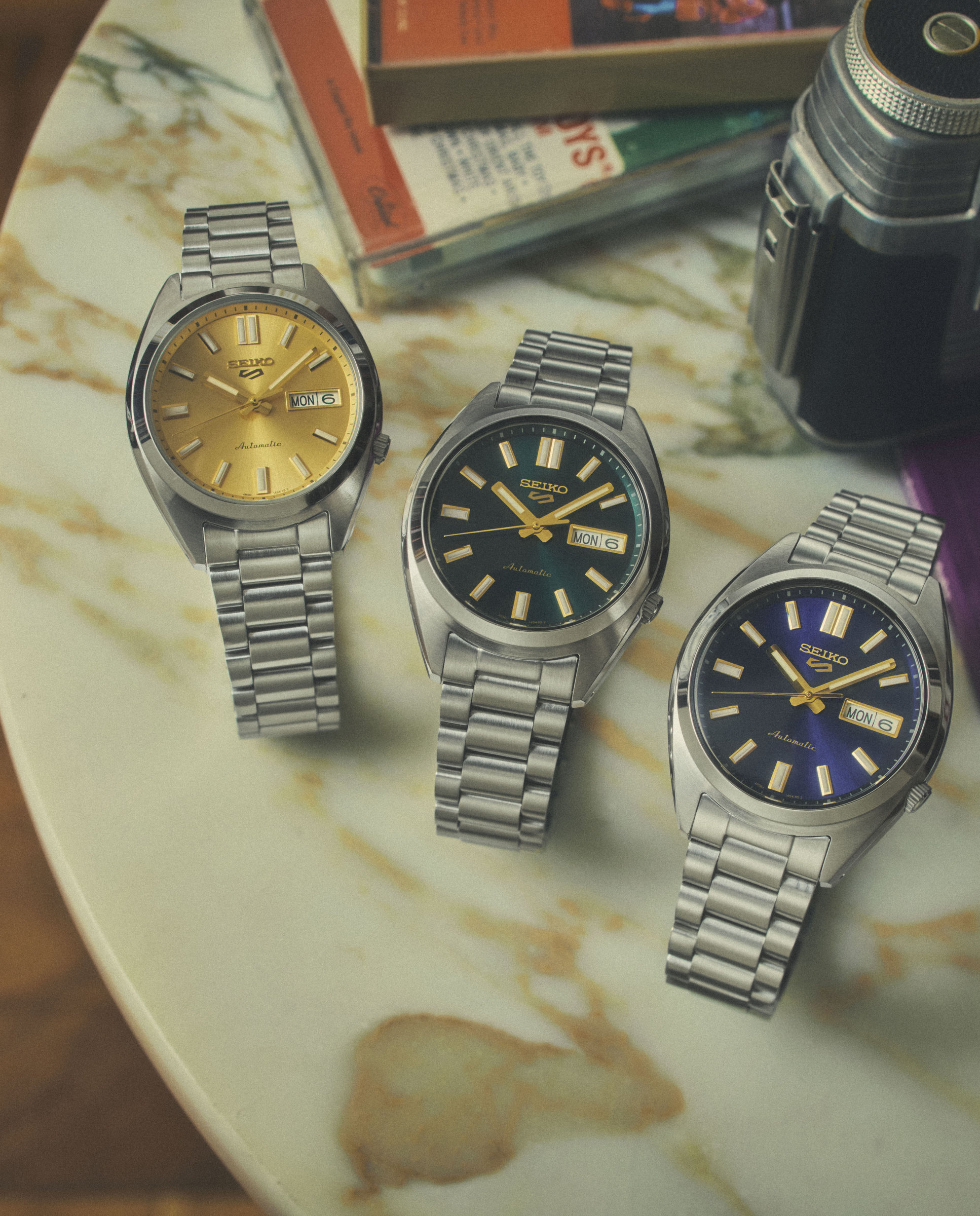 Reloj de hombre 5 sports srpl59k1 automático de acero y correa plateada - Seiko - Plata Plata-5
