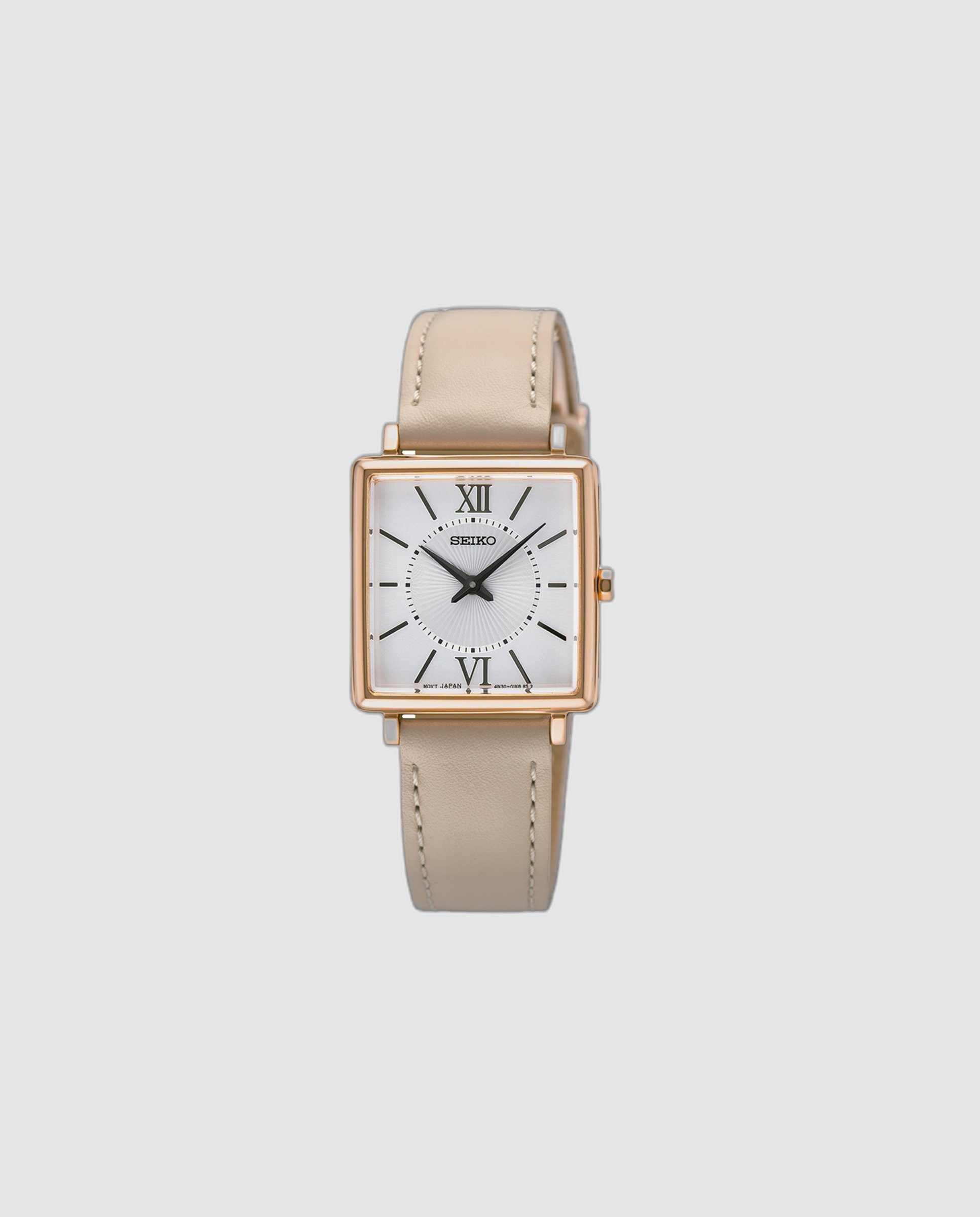 Imagen 0 de Reloj de mujer ladies swr114p1 de piel y correa beige Marrón
