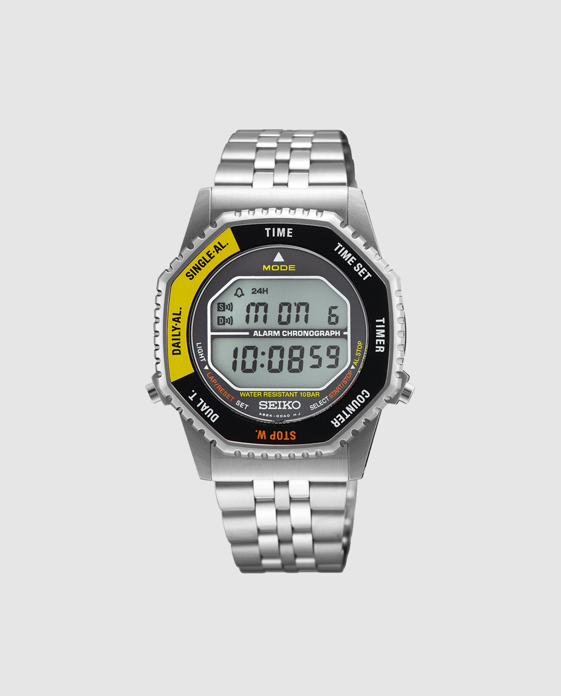 Imagen 1 de Reloj de hombre Neo sports SMGG17P1 de acero y correa plateada Plata