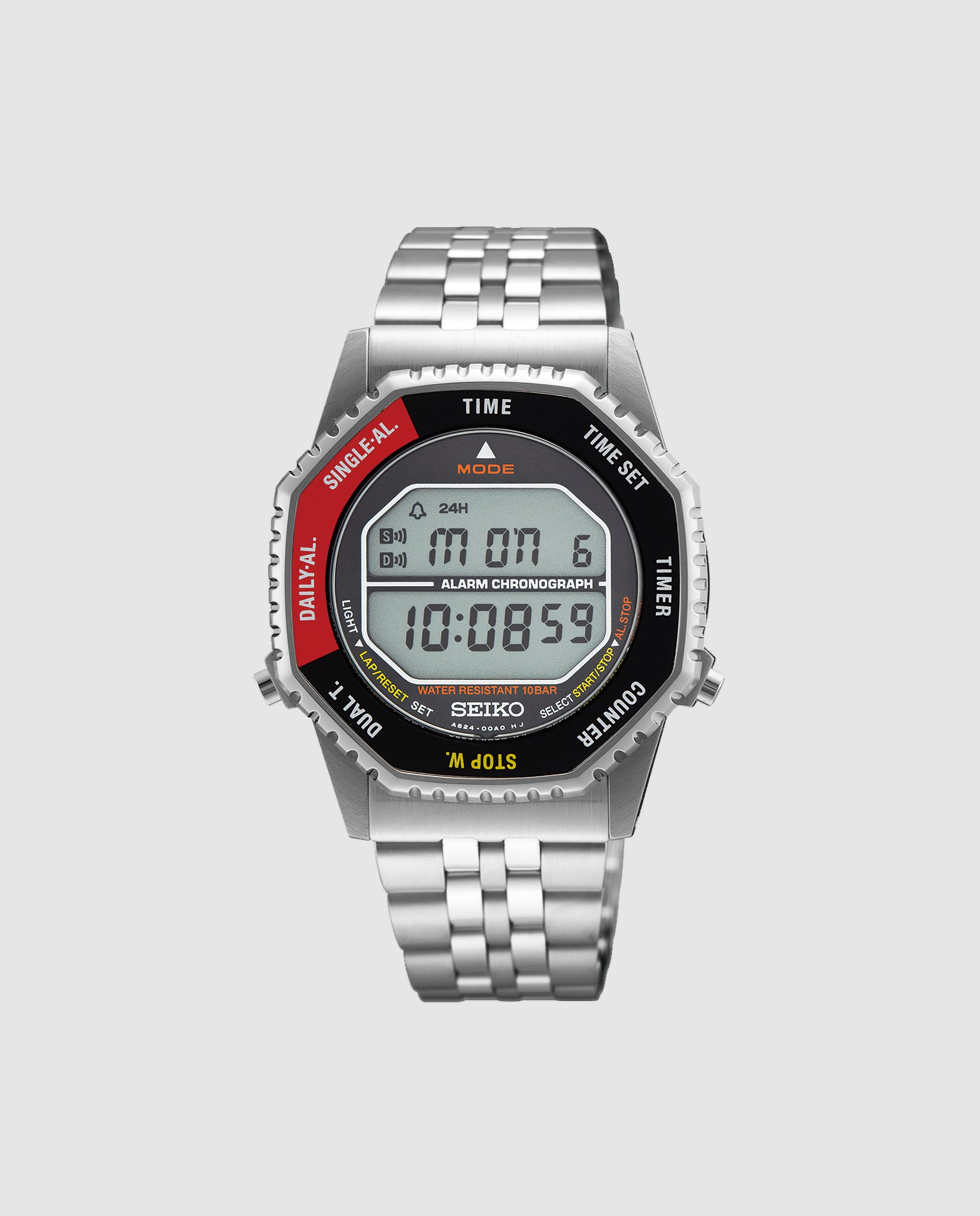 Imagen 1 de Reloj de hombre Neo sports SMGG19P1 de acero y correa plateada Plata