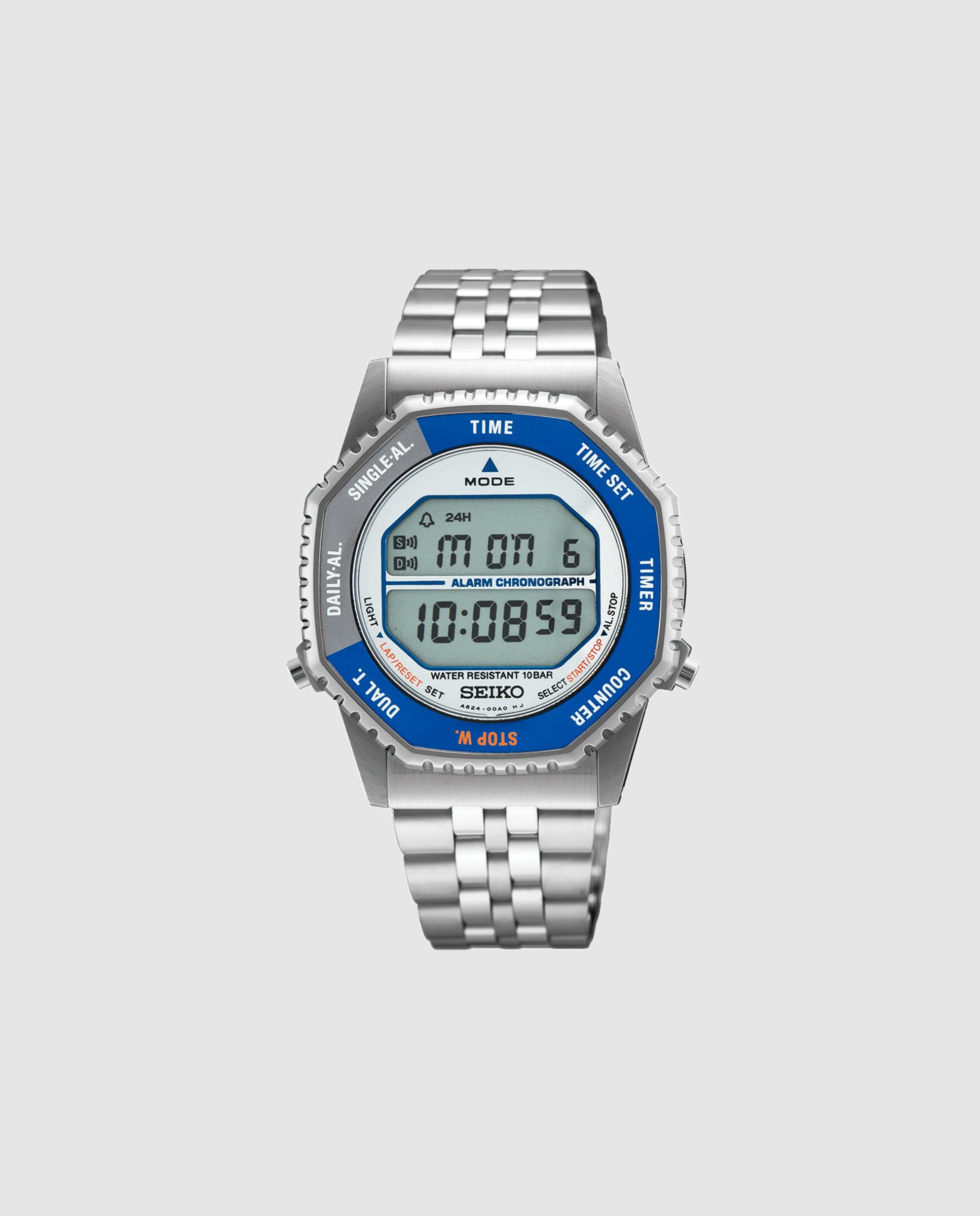 Imagen 0 de Reloj de hombre neo sports smgg21p1 de acero y correa plateada Plata