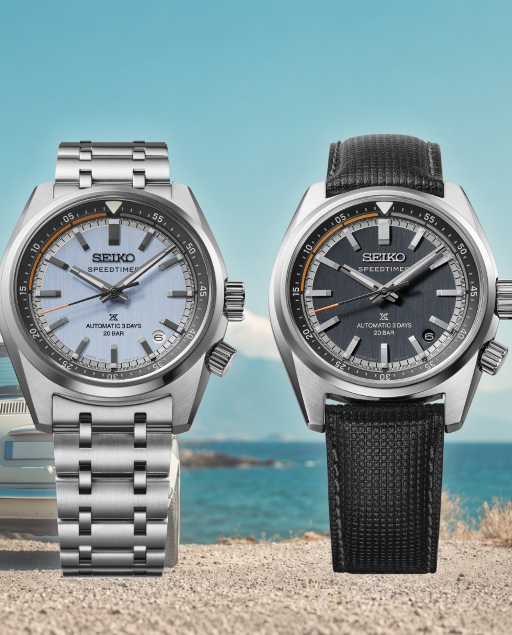 Imagen 5 de Reloj de hombre prospex hbc003j1 automático de acero y correa plateada - Seiko - Plata Plata