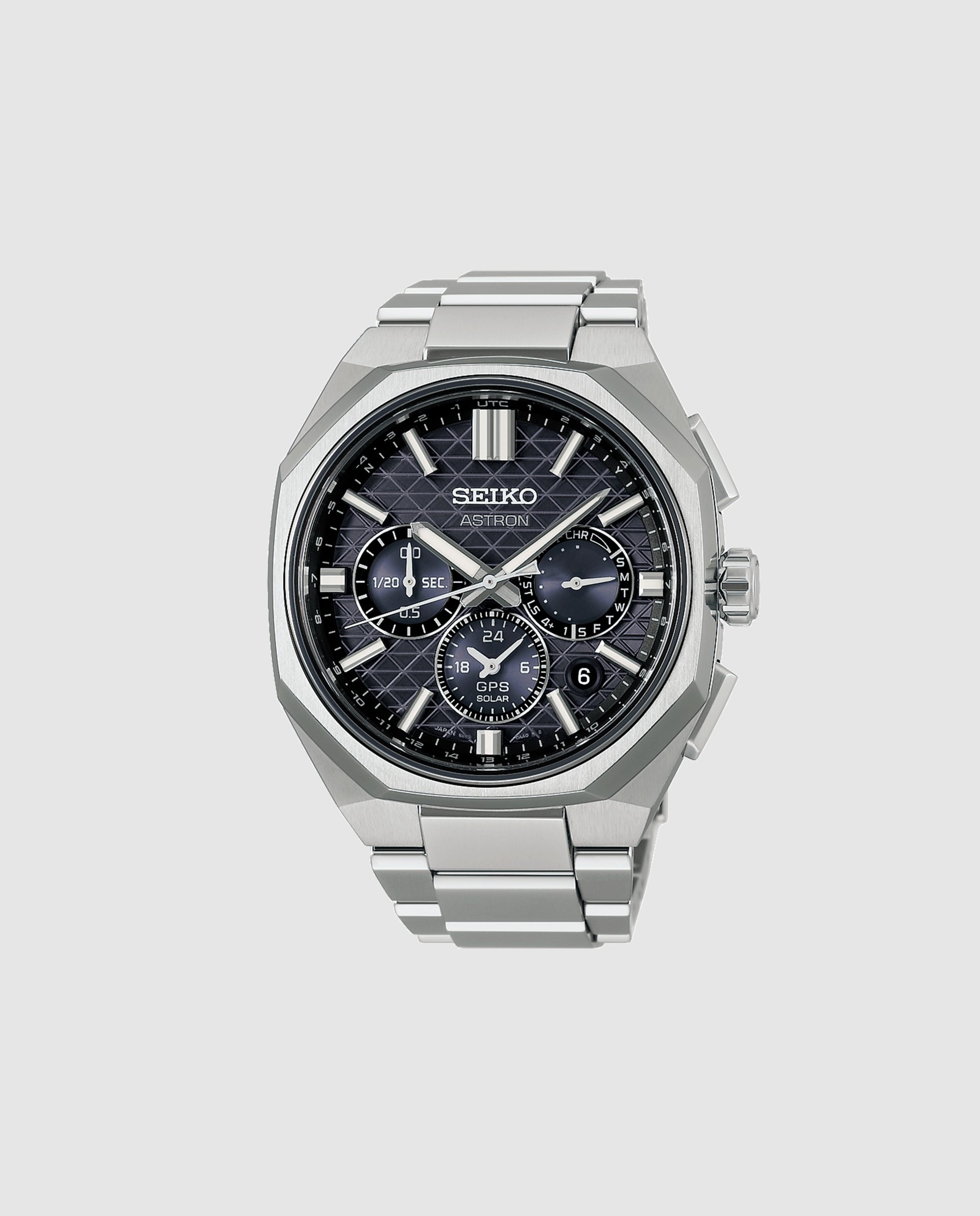 Reloj de hombre astron hab002j1 de titanio y correa plateada - Seiko - Plata Plata-1