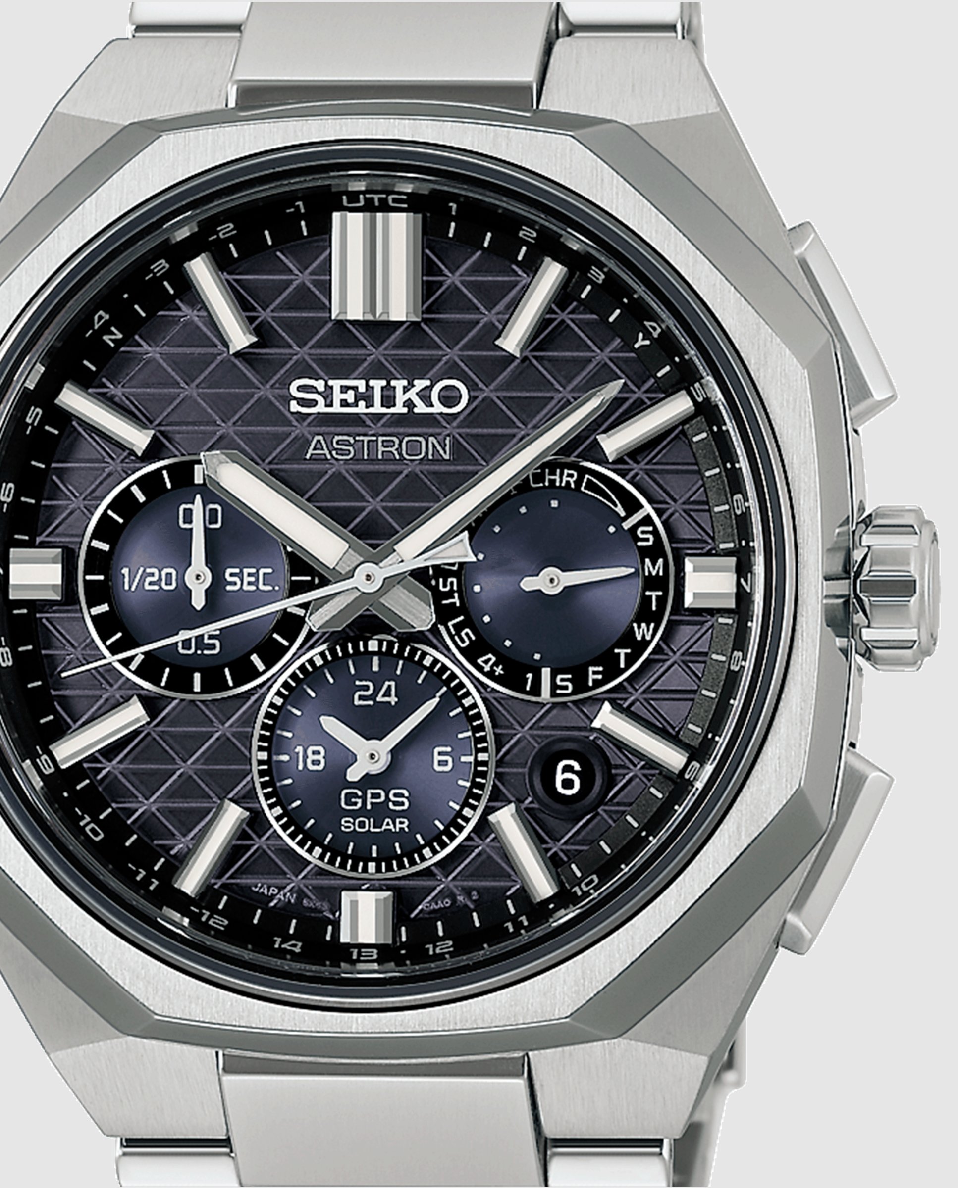 Reloj de hombre astron hab002j1 de titanio y correa plateada - Seiko - Plata Plata-2