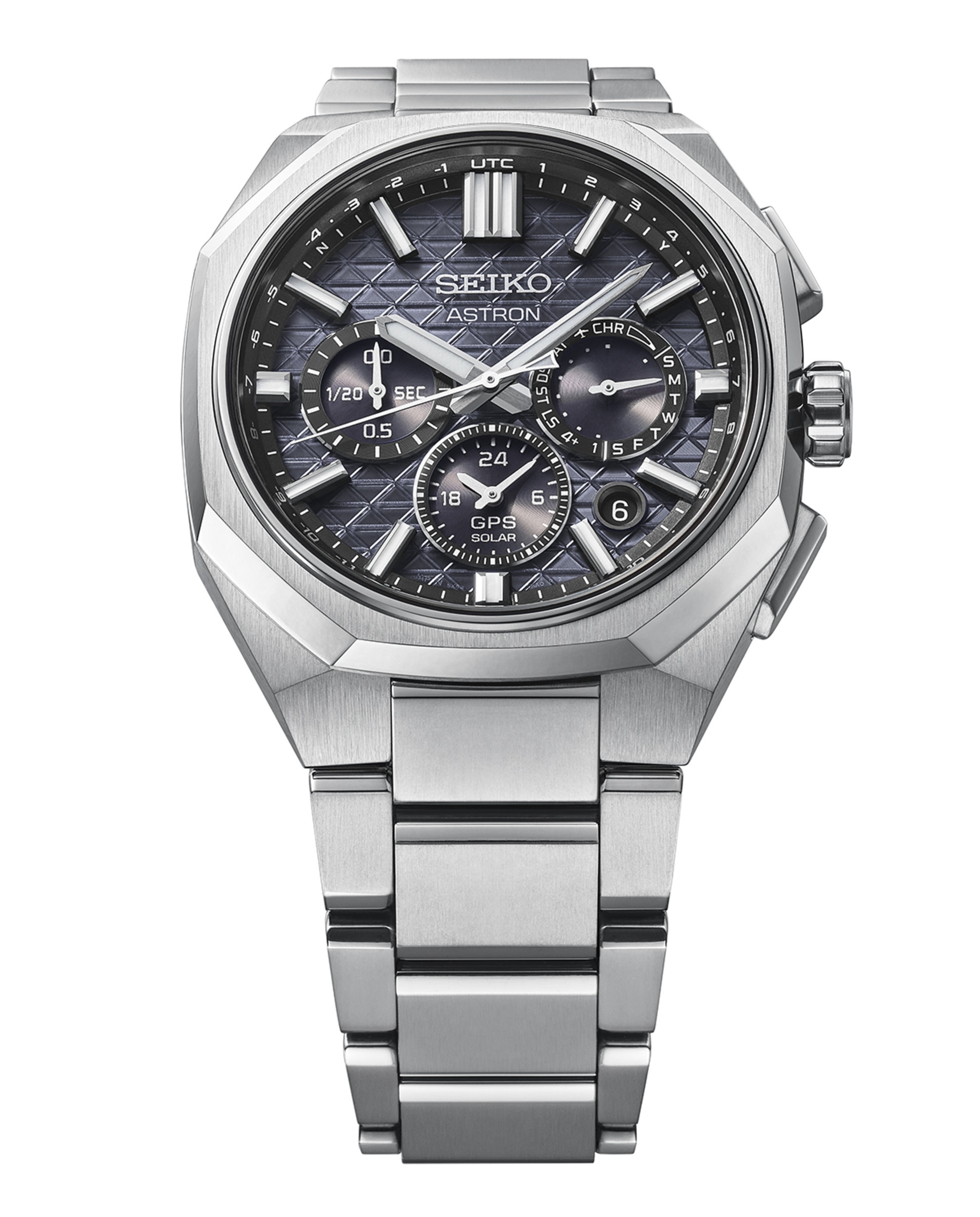Reloj de hombre astron hab002j1 de titanio y correa plateada - Seiko - Plata Plata-4