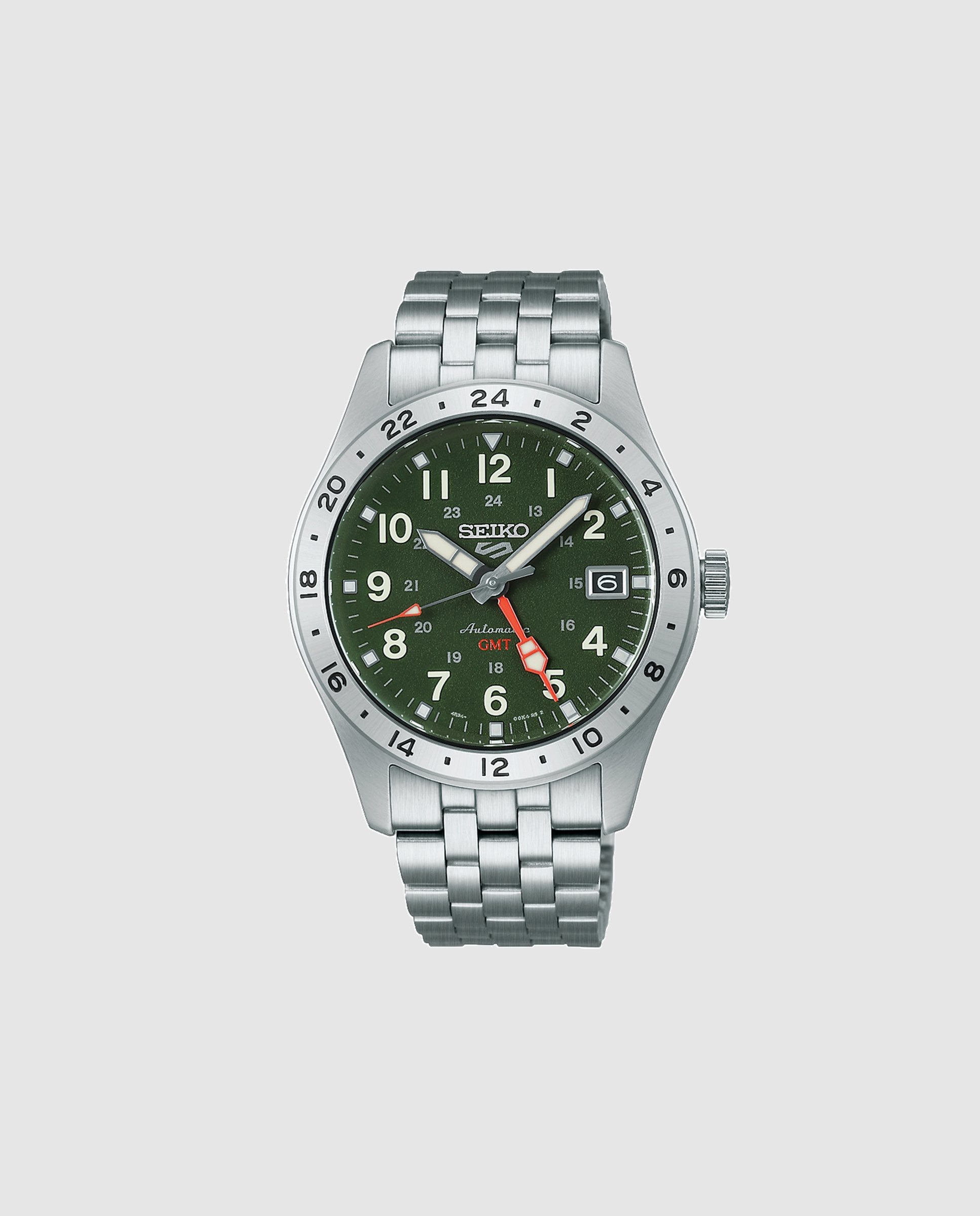 Reloj de hombre 5 sports hdb001k1 automático de acero y correa plateada - Seiko - Plata Plata-1
