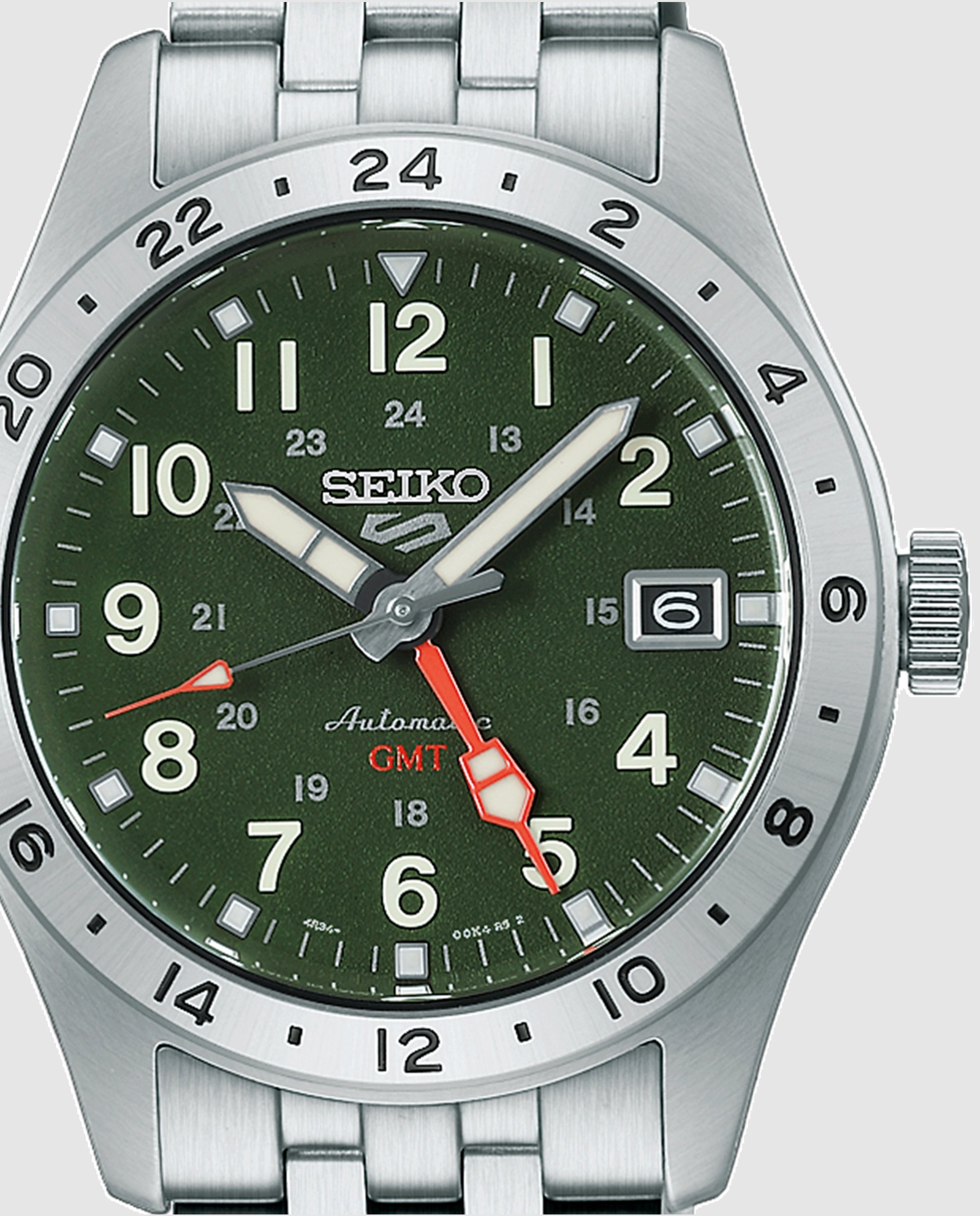Reloj de hombre 5 sports hdb001k1 automático de acero y correa plateada - Seiko - Plata Plata-2