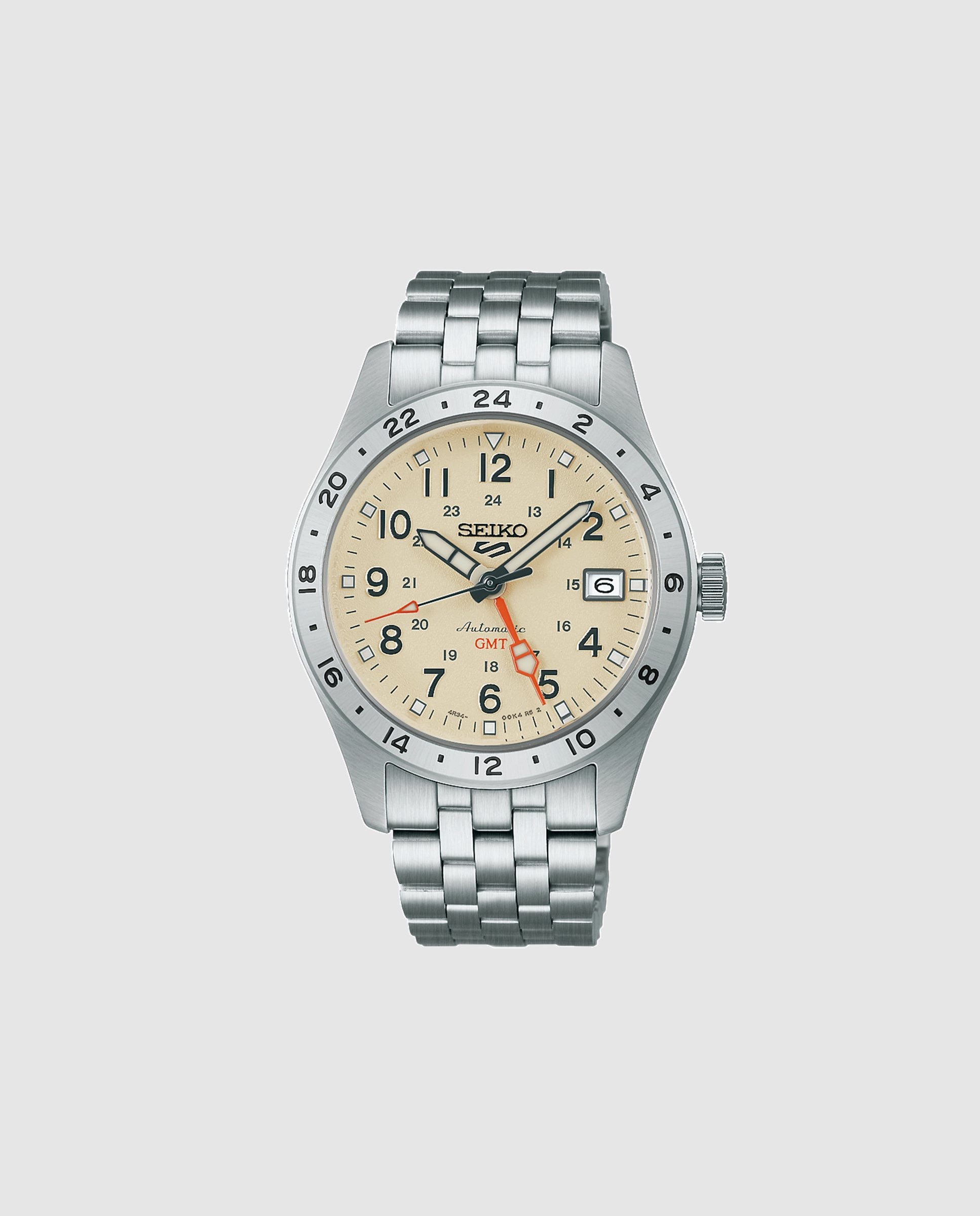 Reloj de hombre 5 sports hdb002k1 automático de acero y correa plateada - Seiko - Plata Plata-1