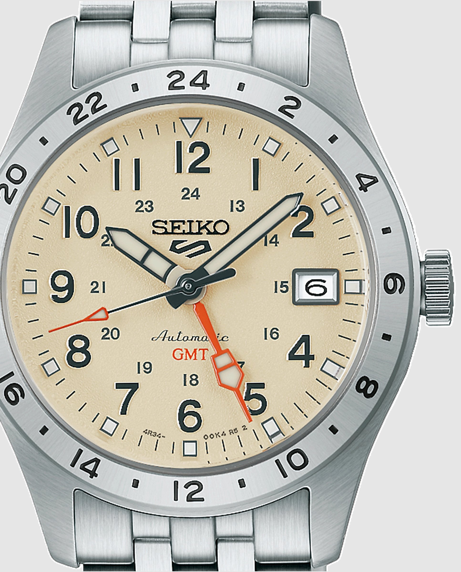 Reloj de hombre 5 sports hdb002k1 automático de acero y correa plateada - Seiko - Plata Plata-2