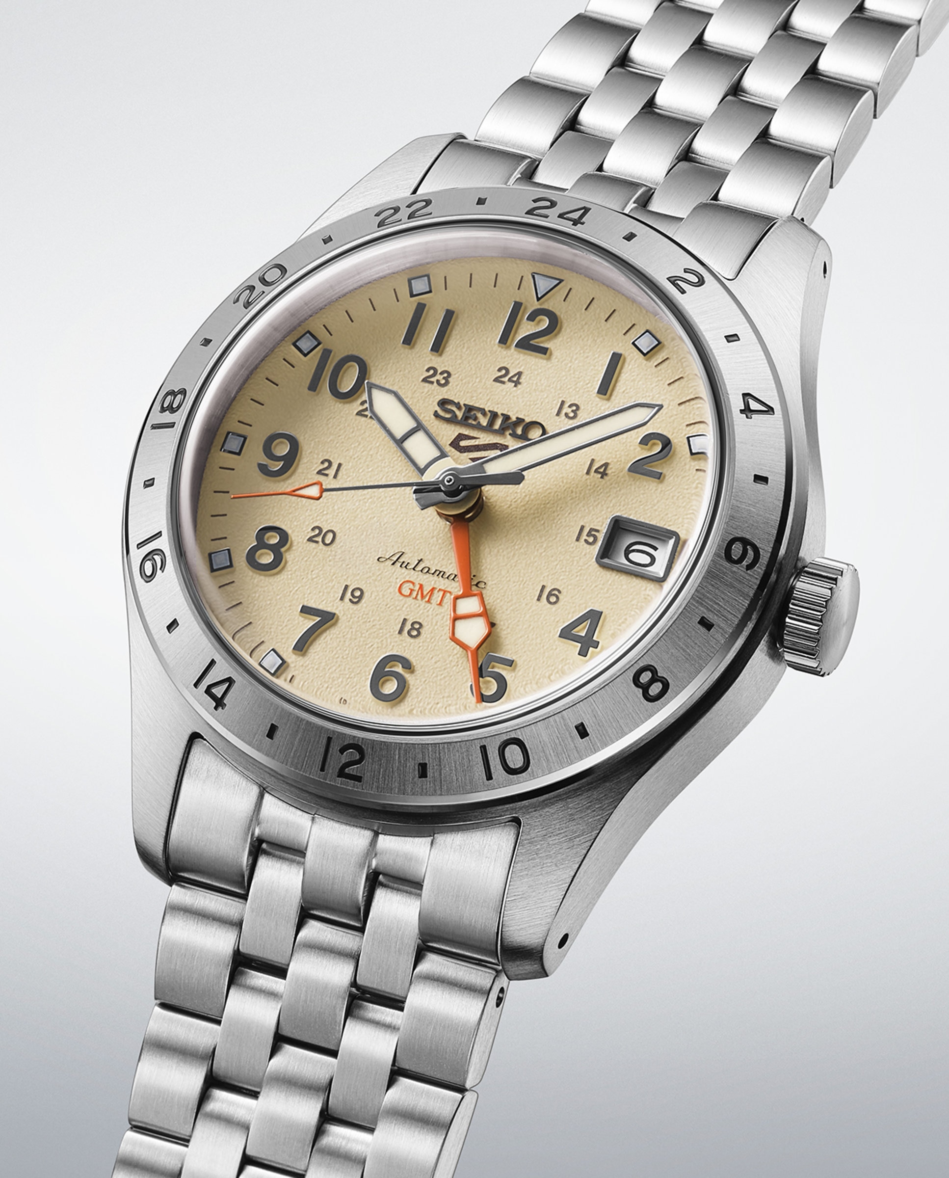 Reloj de hombre 5 sports hdb002k1 automático de acero y correa plateada - Seiko - Plata Plata-3