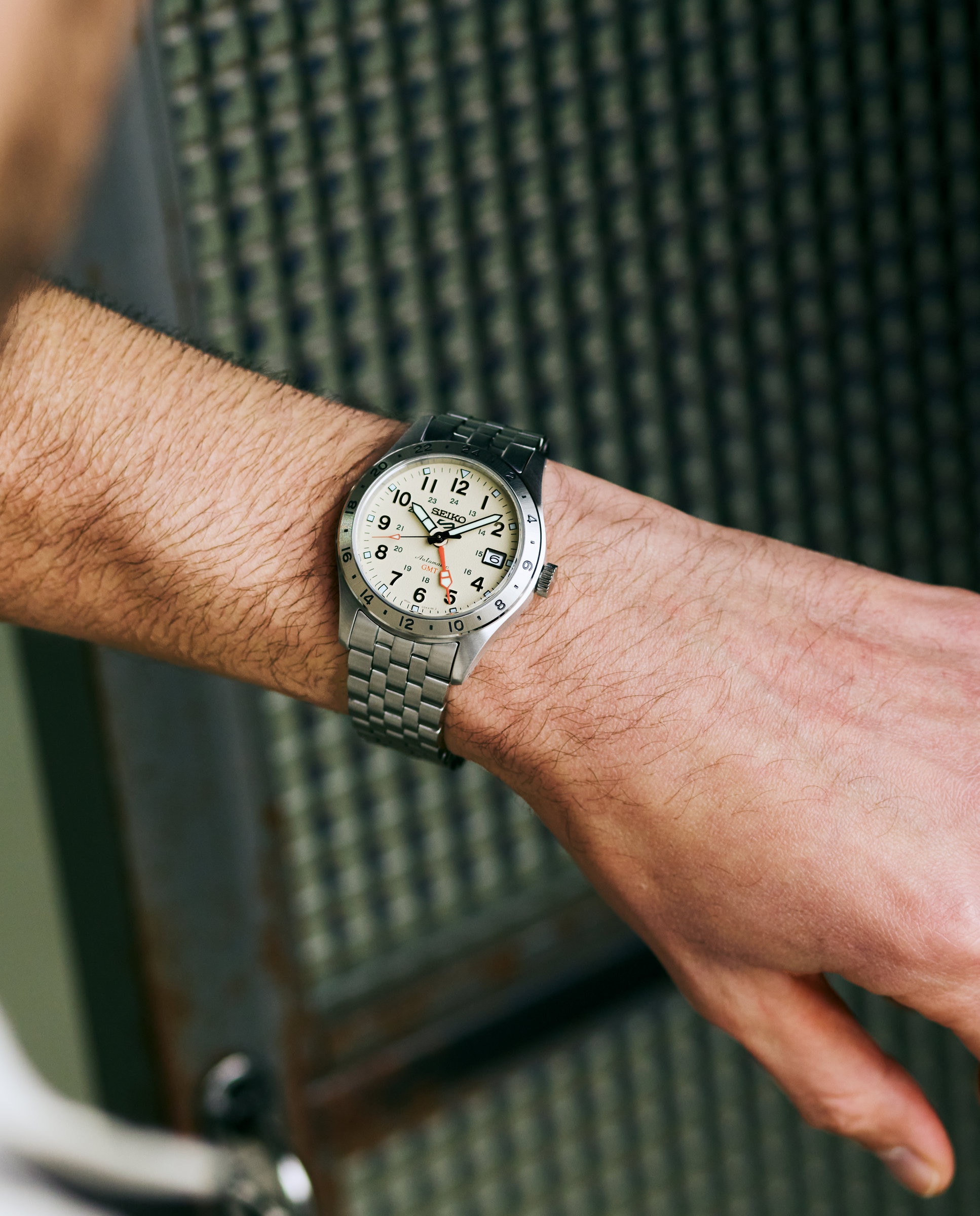 Reloj de hombre 5 sports hdb002k1 automático de acero y correa plateada - Seiko - Plata Plata-4
