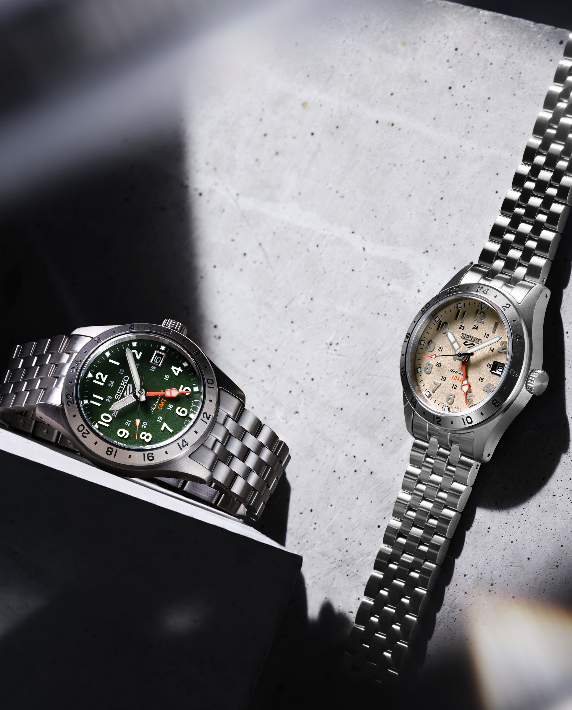Reloj de hombre 5 sports hdb002k1 automático de acero y correa plateada - Seiko - Plata Plata-5