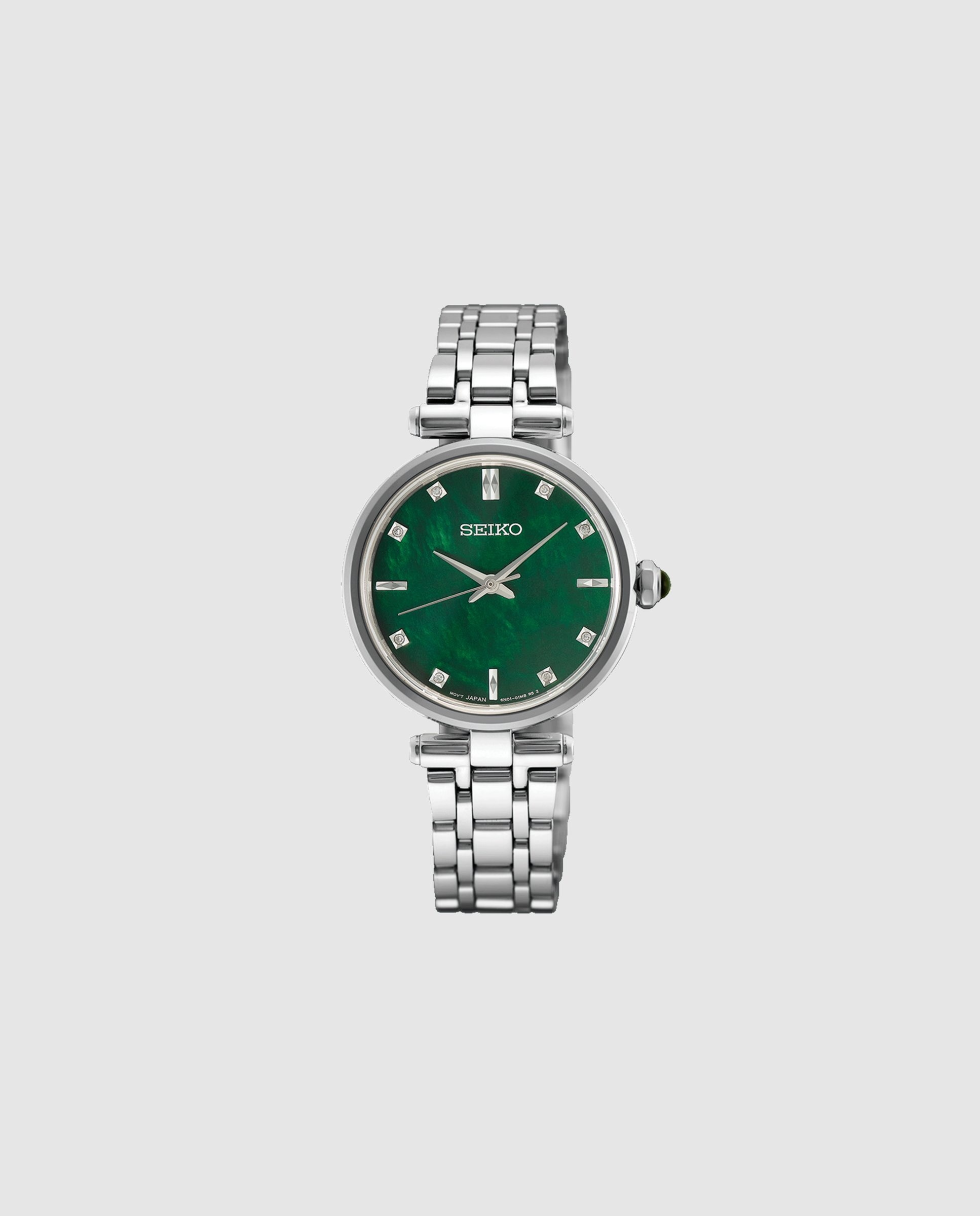 Imagen 0 de Reloj de mujer ladies hgh006p1 de acero y correa plateada Plata