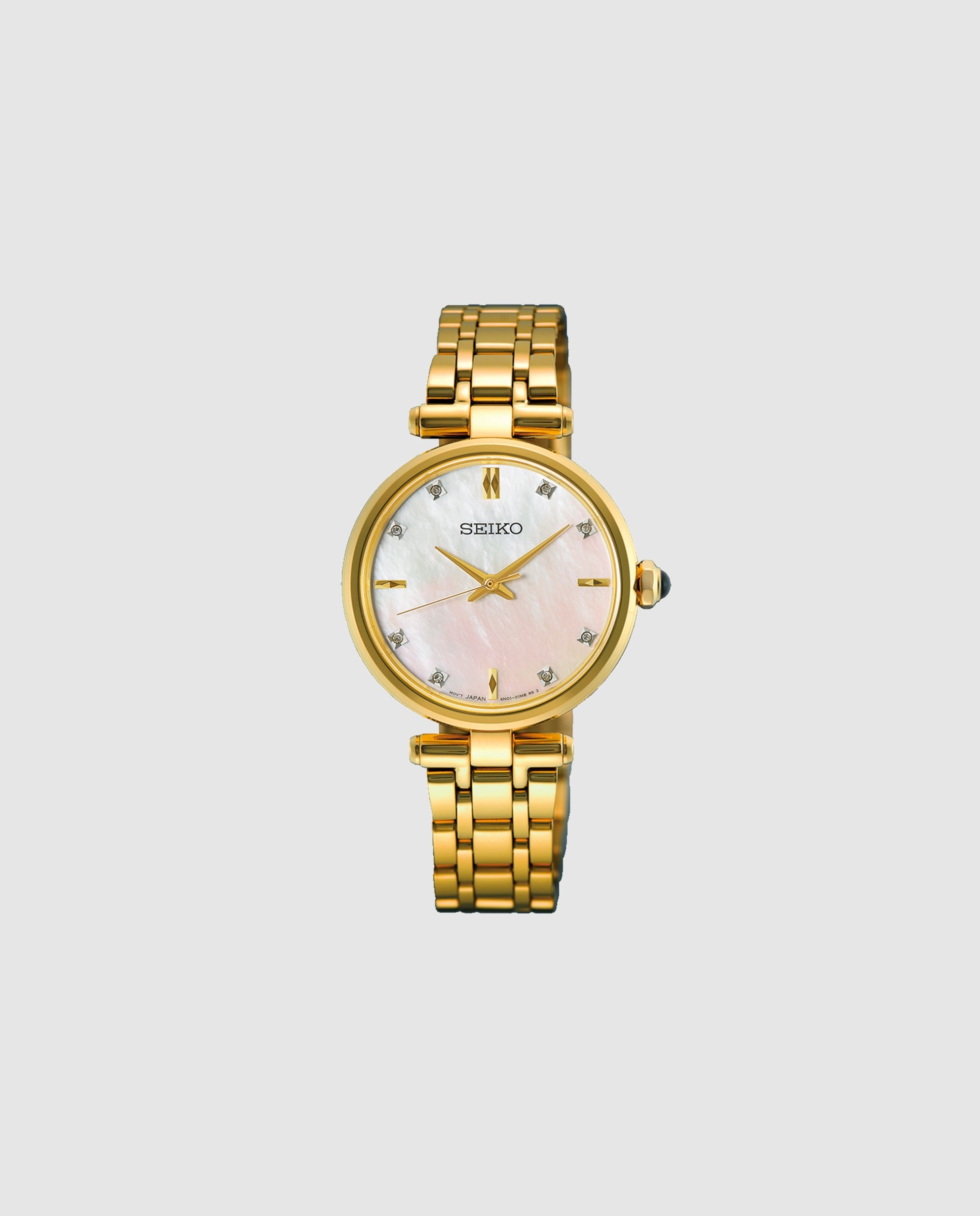 Imagen 0 de Reloj de mujer ladies hgh008p1 de acero y correa dorada Oro