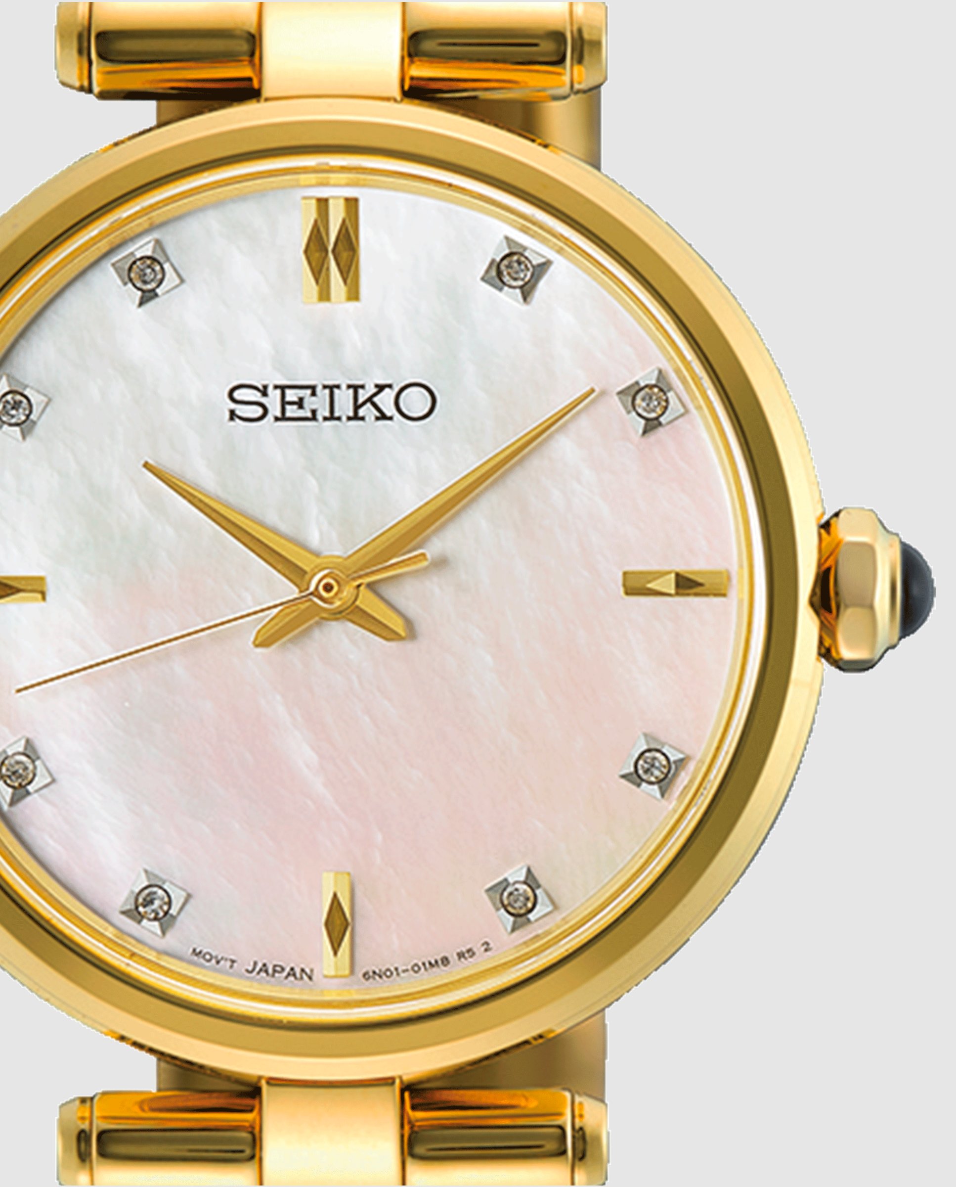 Reloj de mujer ladies hgh008p1 de acero y correa dorada - Seiko - Oro Oro-2