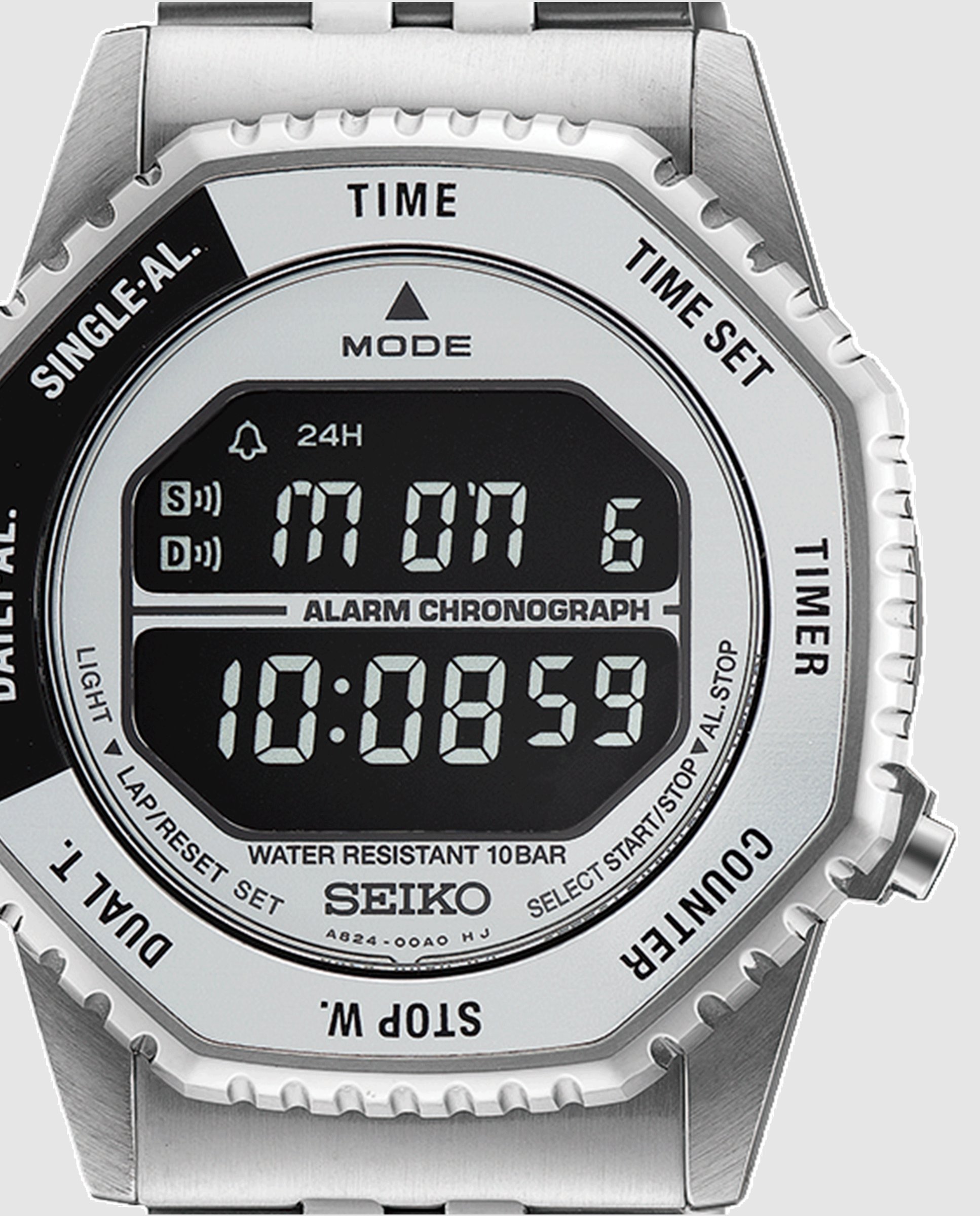 Reloj de hombre neo sports hfl002p1 de acero y correa plateada - Seiko - Plata Plata-2