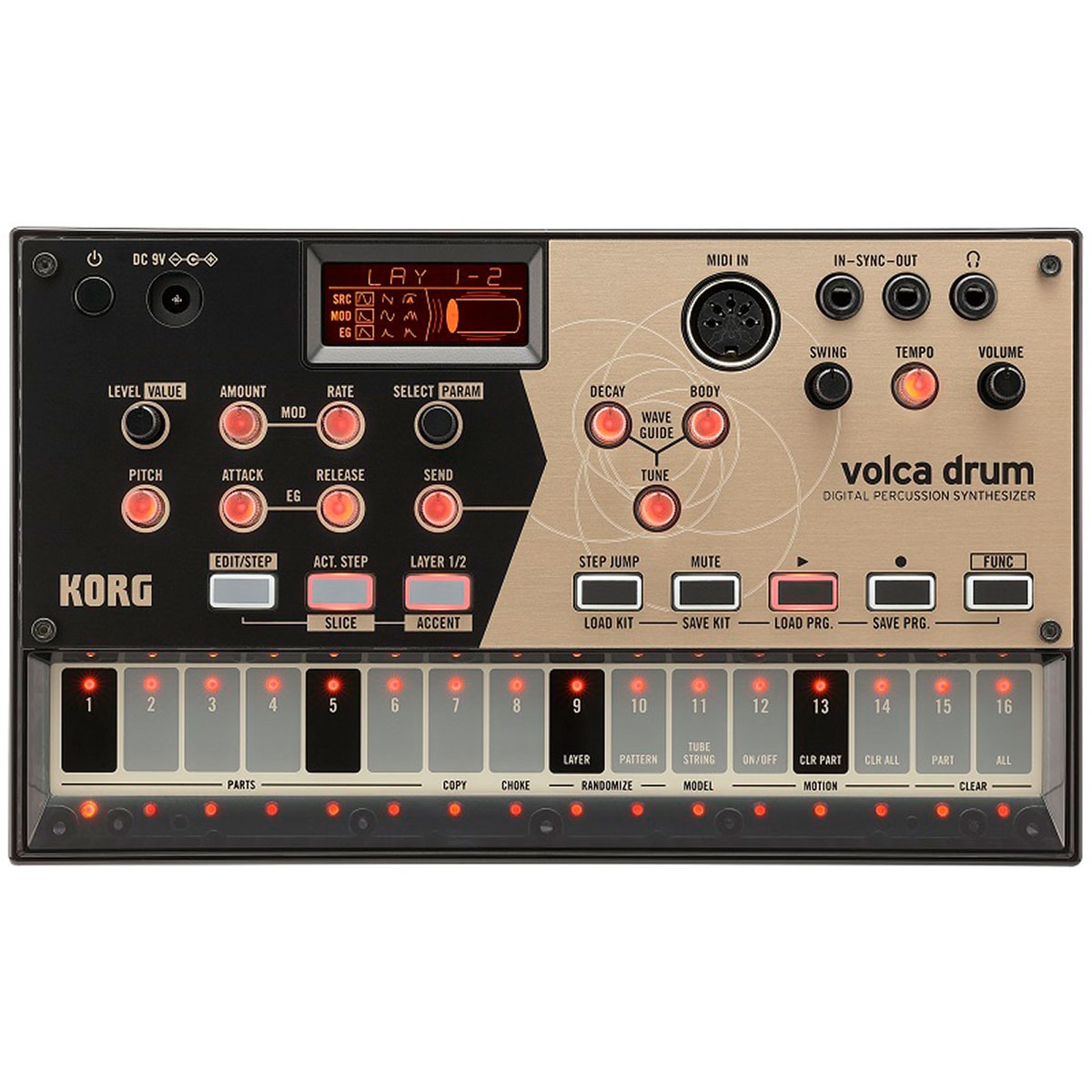 Korg - Módulo de Sonidos o Sintetizador Korg Volca Drum.