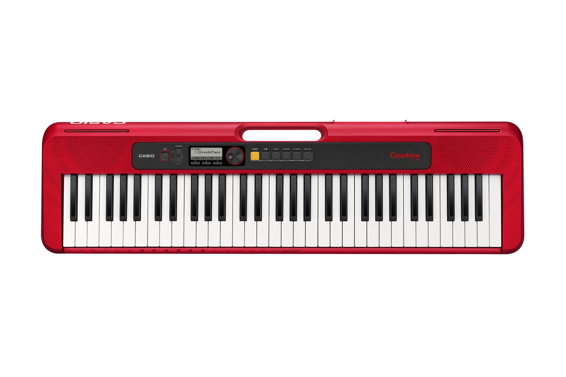 Casio - Teclado de acompañamiento con altavoces Casio Ct-S200Rd Casiotone Rojo.
