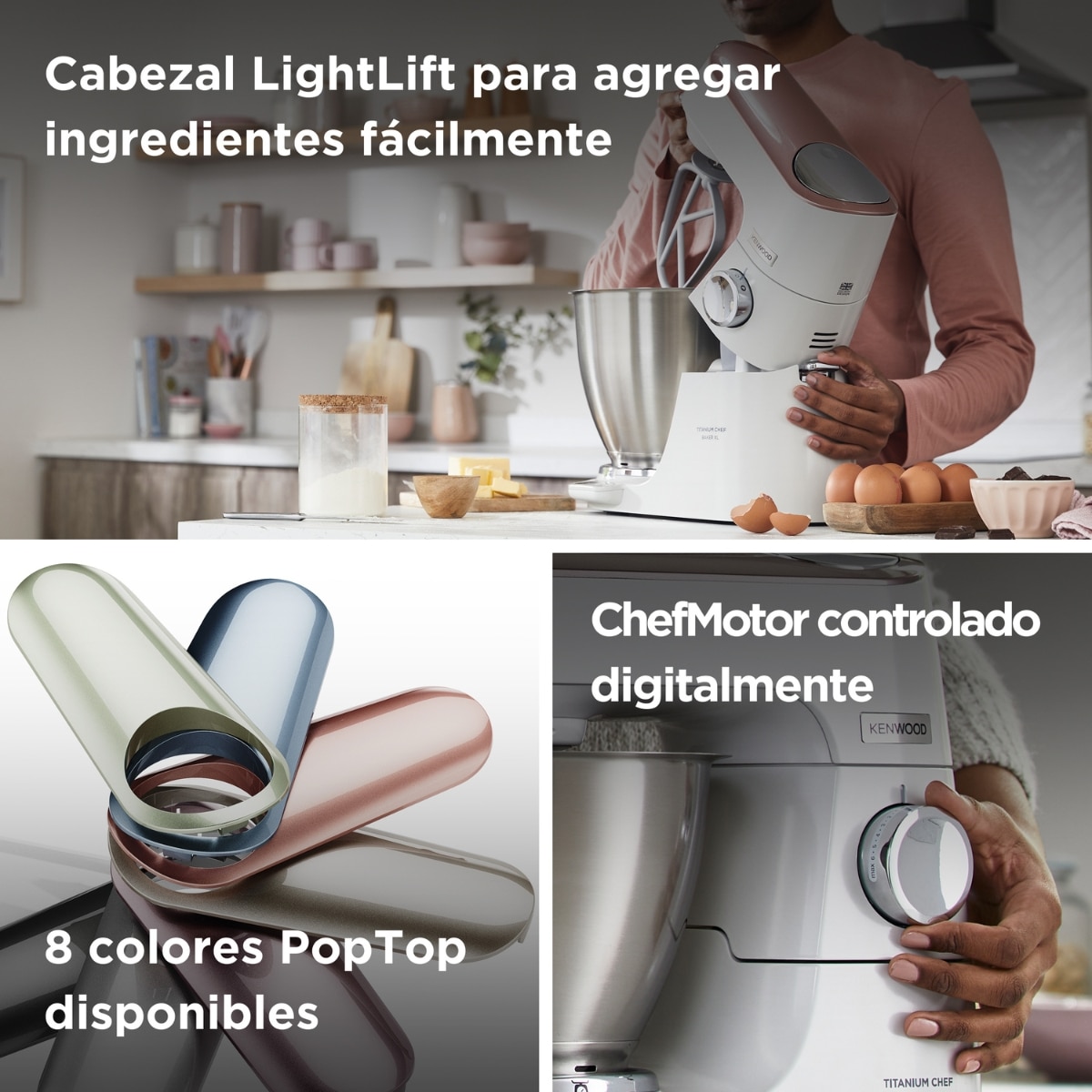 Thumbnail 3 de Kenwood Titanium Chef Baker XL KVL65.001WH 🤖 Robot de Cocina