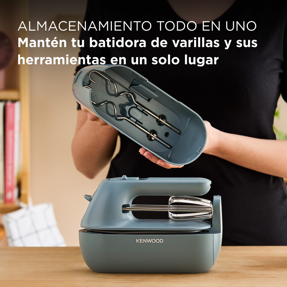 Imagen 4 de Batidora de varillas Kenwood QuickMix Go HMP40.000GY portátil - Azul Azul