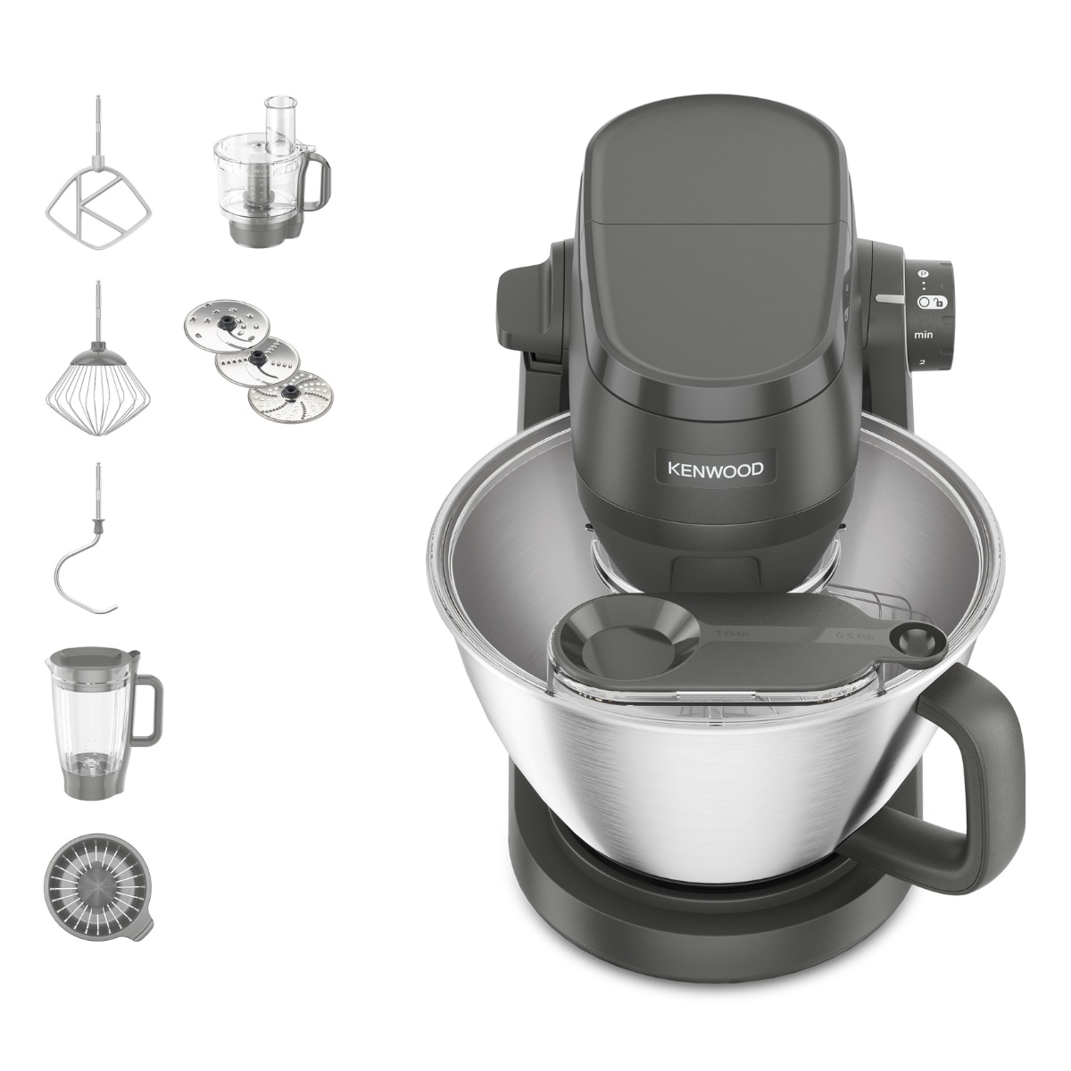 Kenwood - Robot de cocina Kenwood Multi Tasker KHC30.050GY silencioso.
