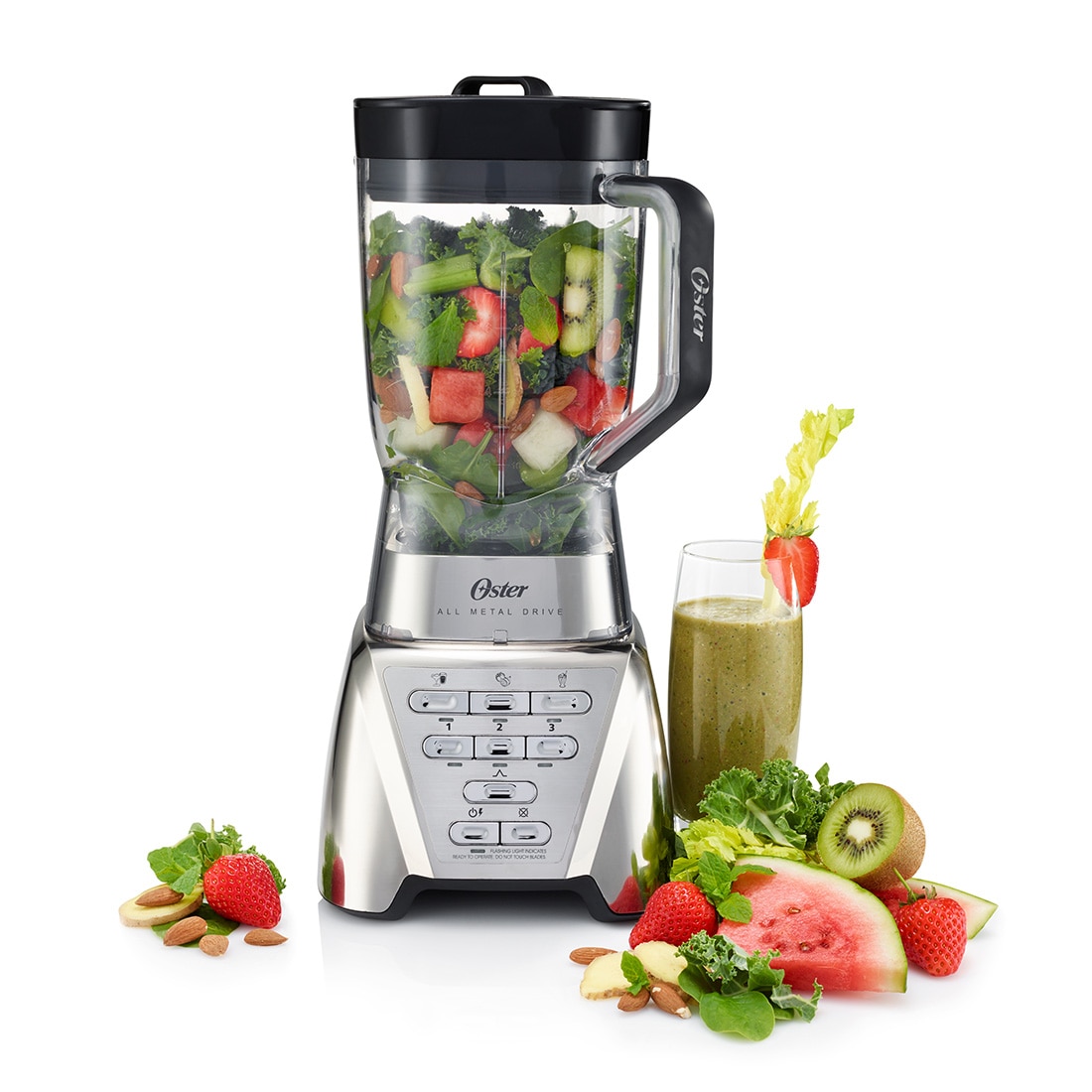 Batidora de vaso Oster  All Metal Drive alto rendimiento BLSTMB 1100 W 5