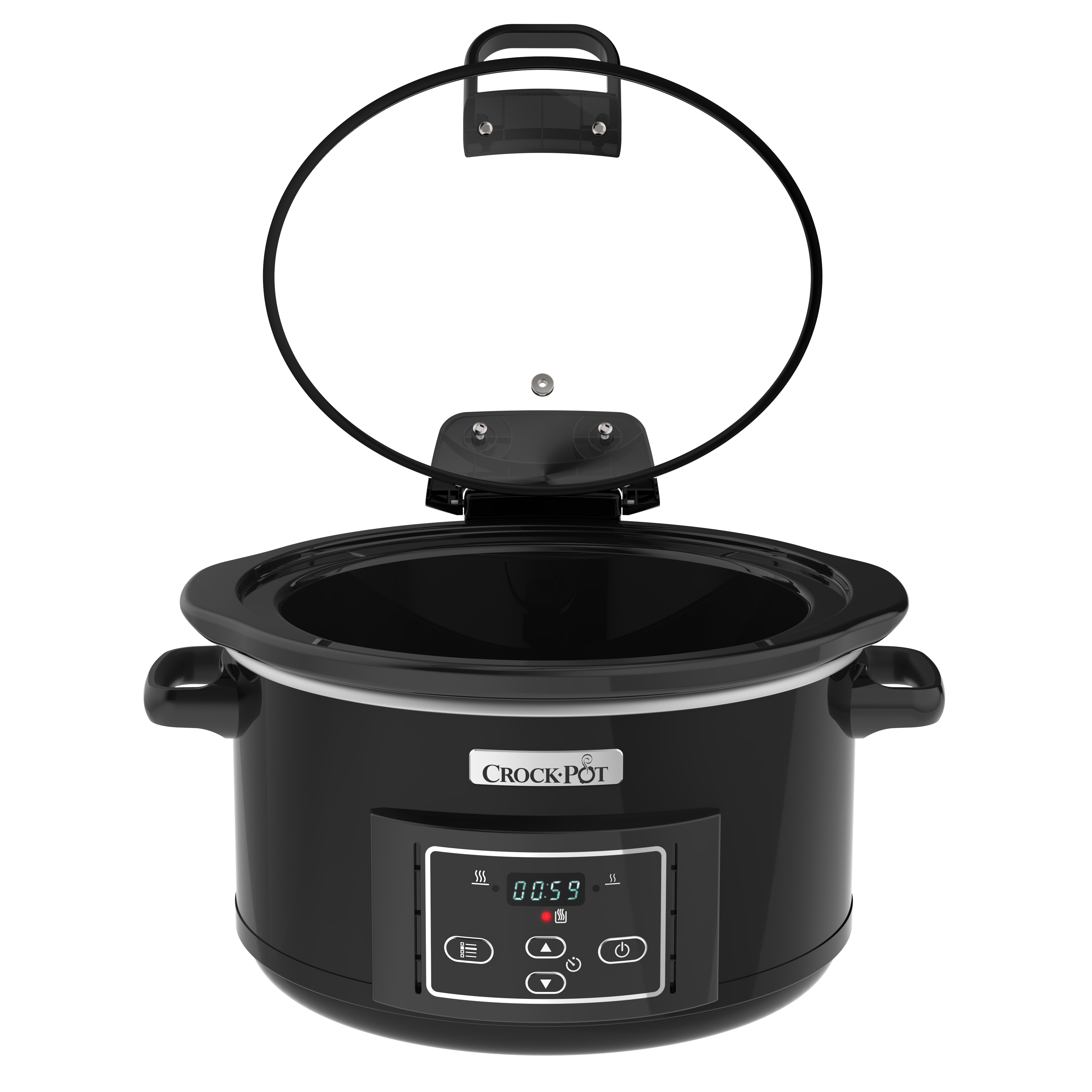 Olla eléctrica Digital de coccion lenta CrockPot Negra 4.7L tapa abatible - Negro Negro-2