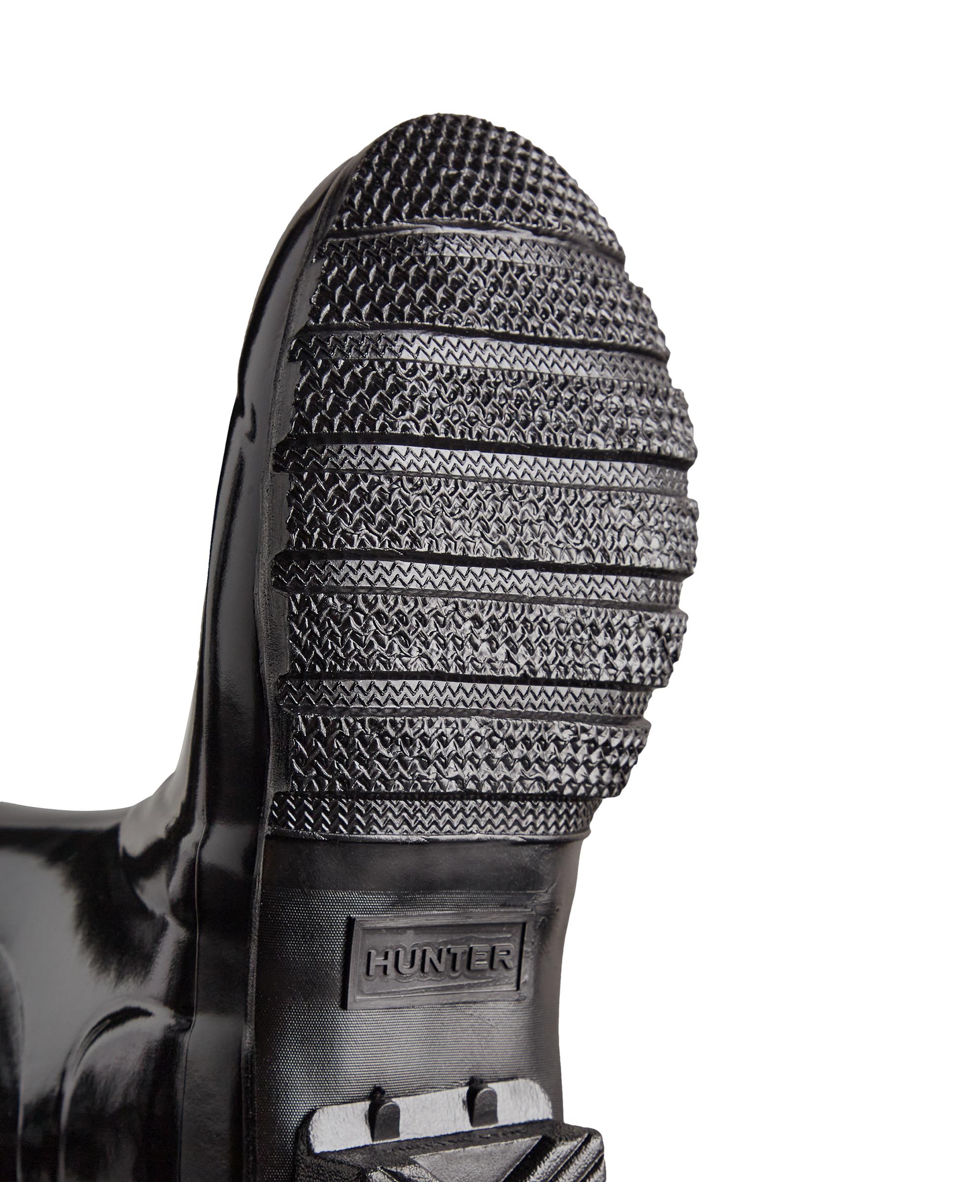 Botas de agua de mujer Hunter Original de caña alta y estampado brillante - Negro Negro-4
