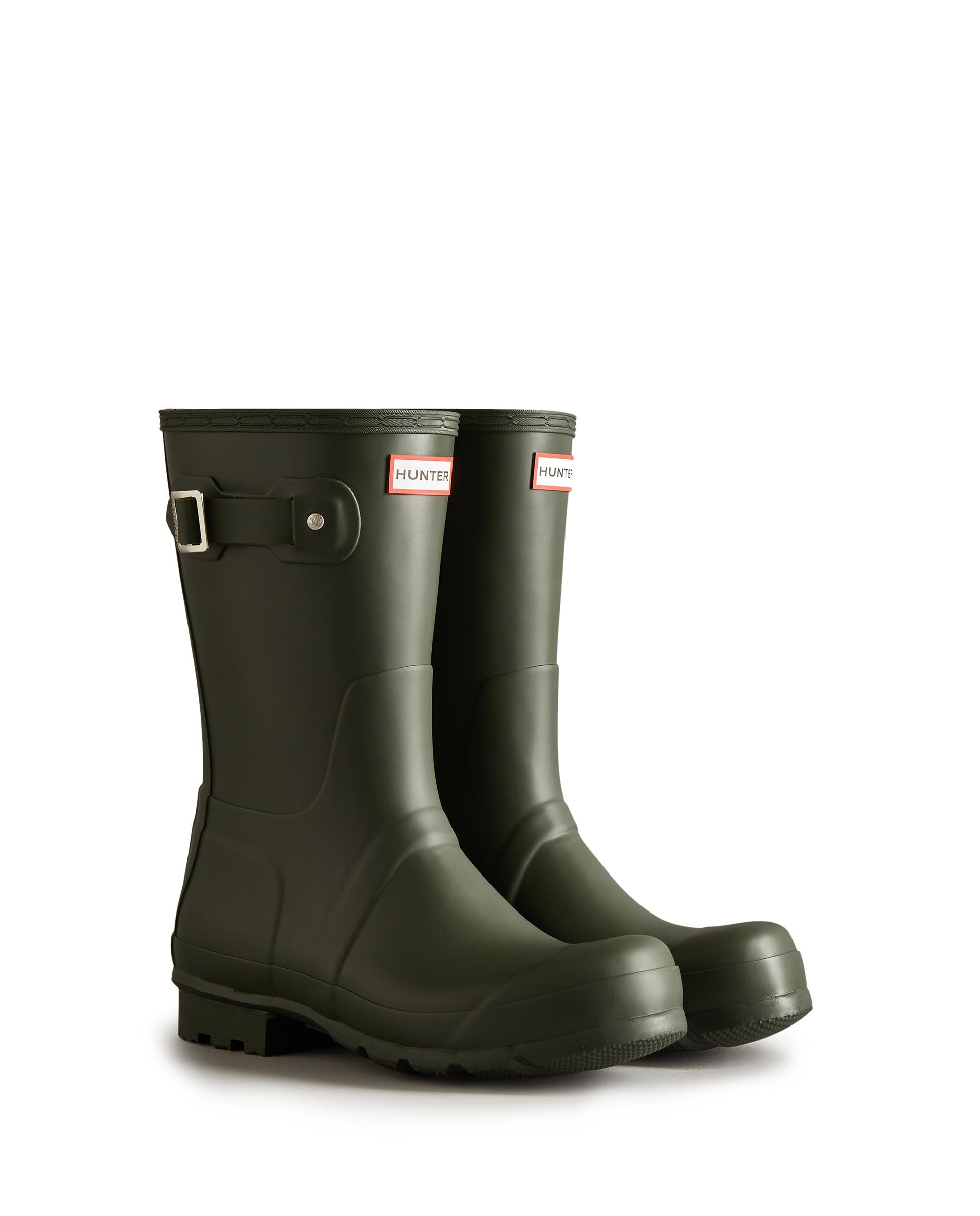 Bota hombre original short - Hunter - Verde Oliva Verde Oliva-3