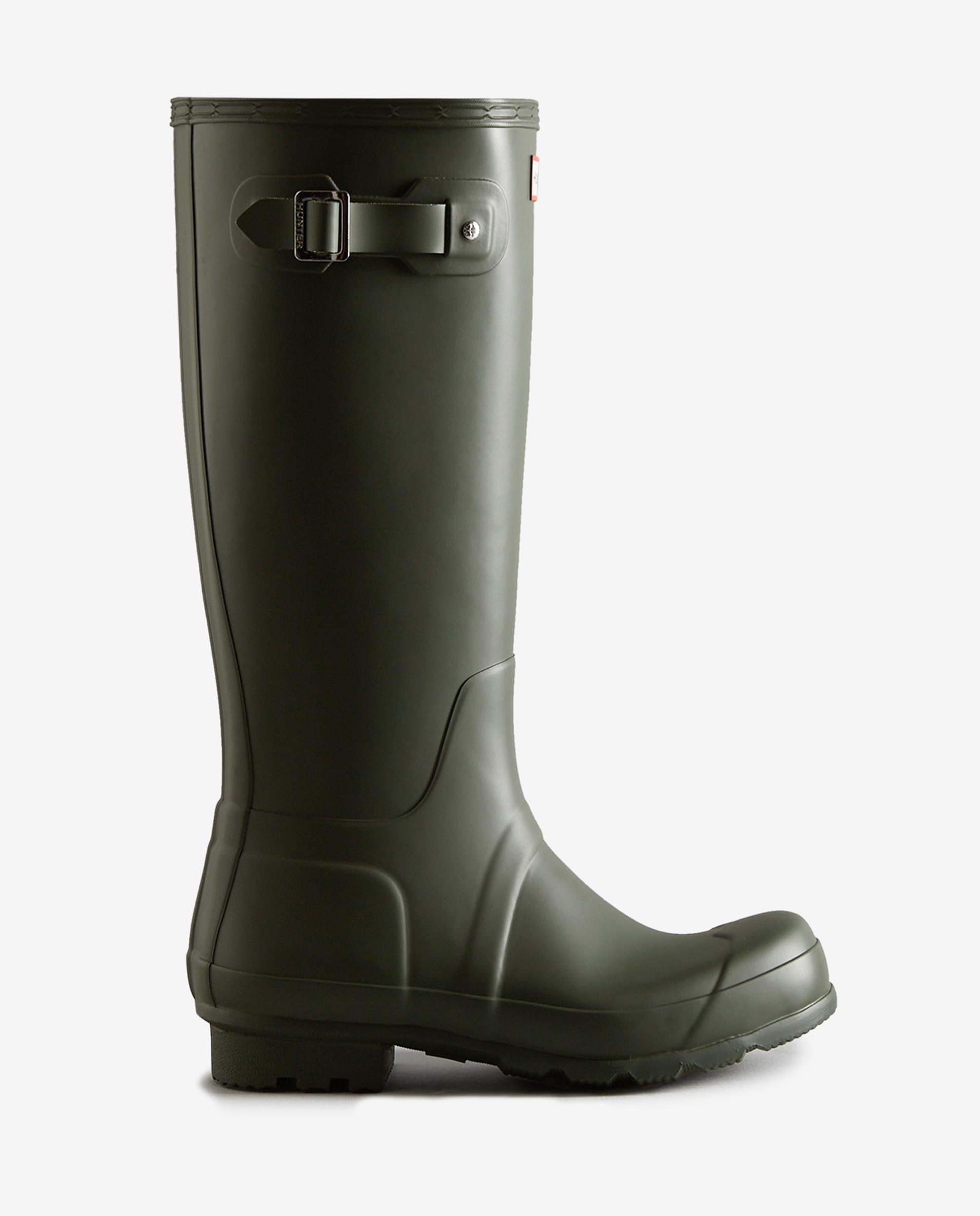 Hunter - Botas de agua de hombre Original Tall con detalle de hebilla.