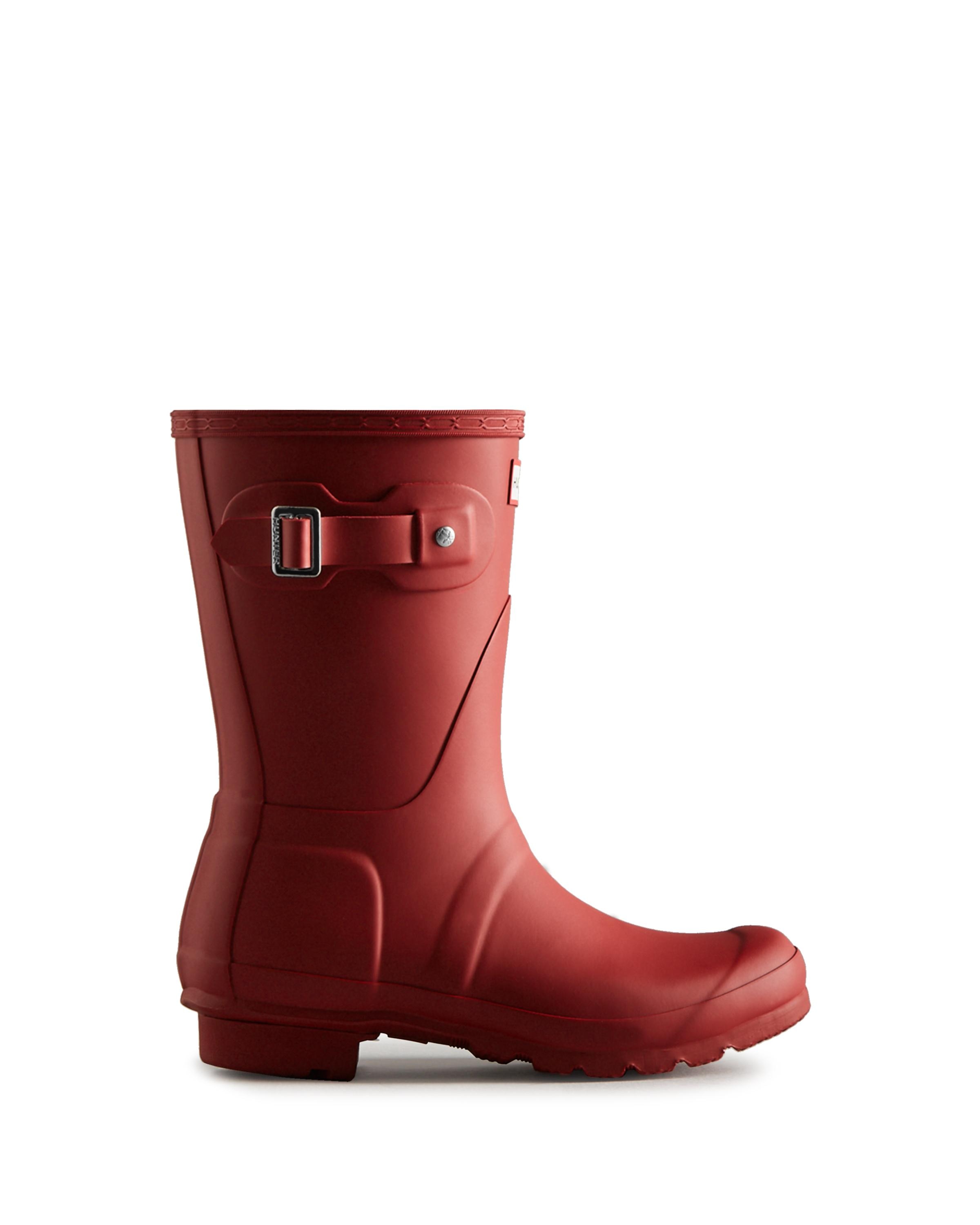 Botas de agua de mujer original short media con detalle de hebilla